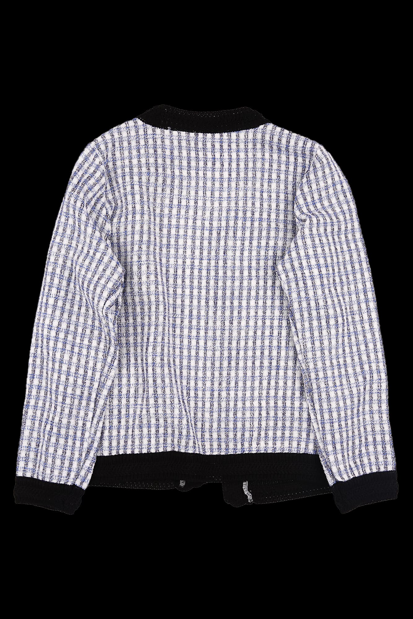 [새상품] 체크 배색 가디건