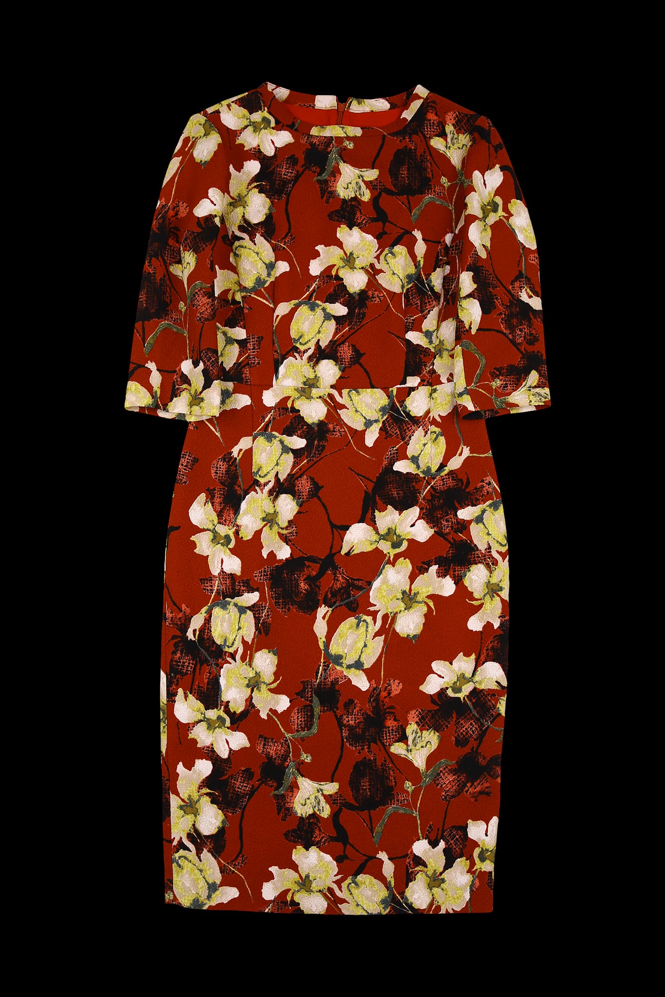 플라워 미디원피스