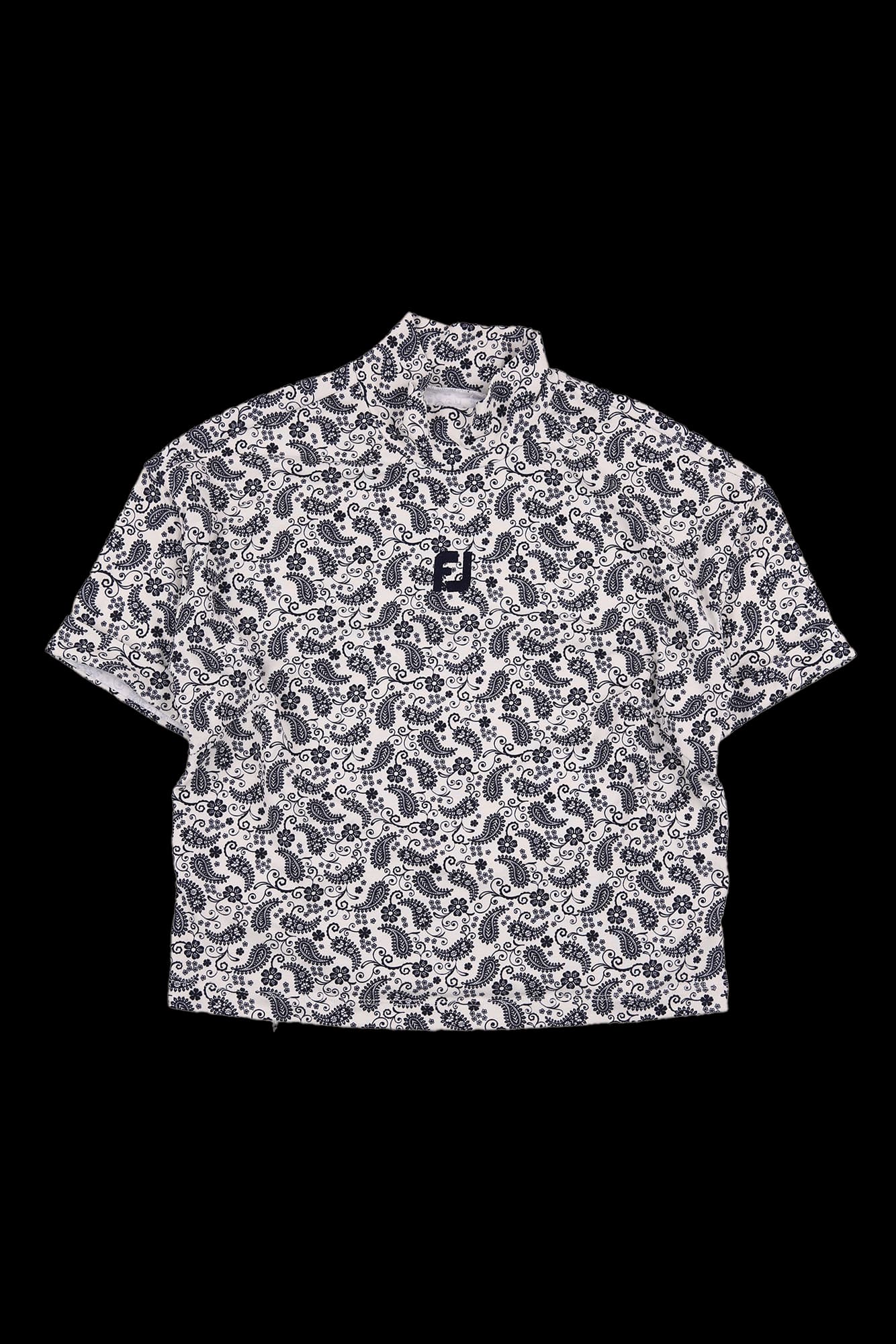 페이즐리 밴딩 티