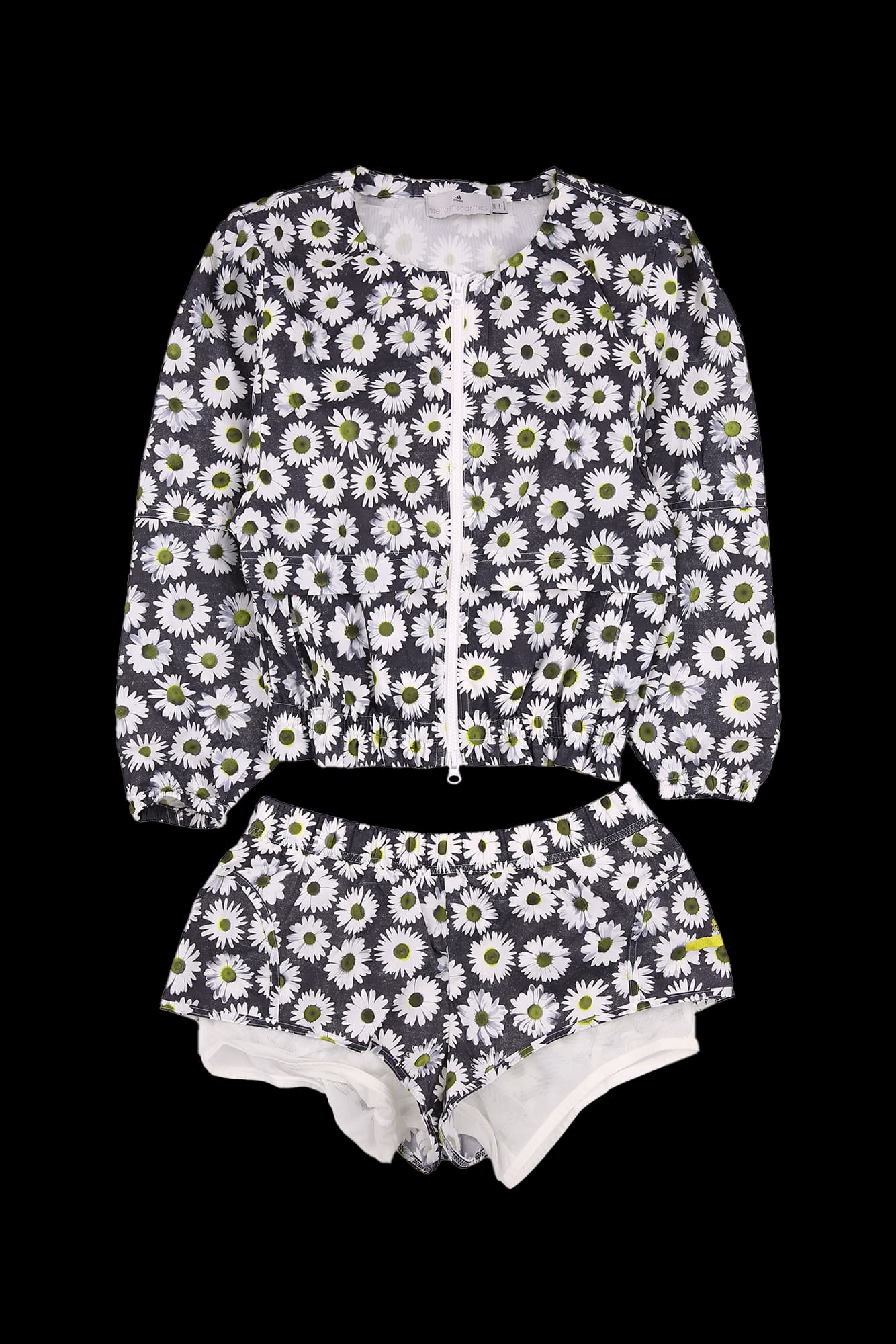 라운드 플라워 자켓 쇼츠 팬츠 세트