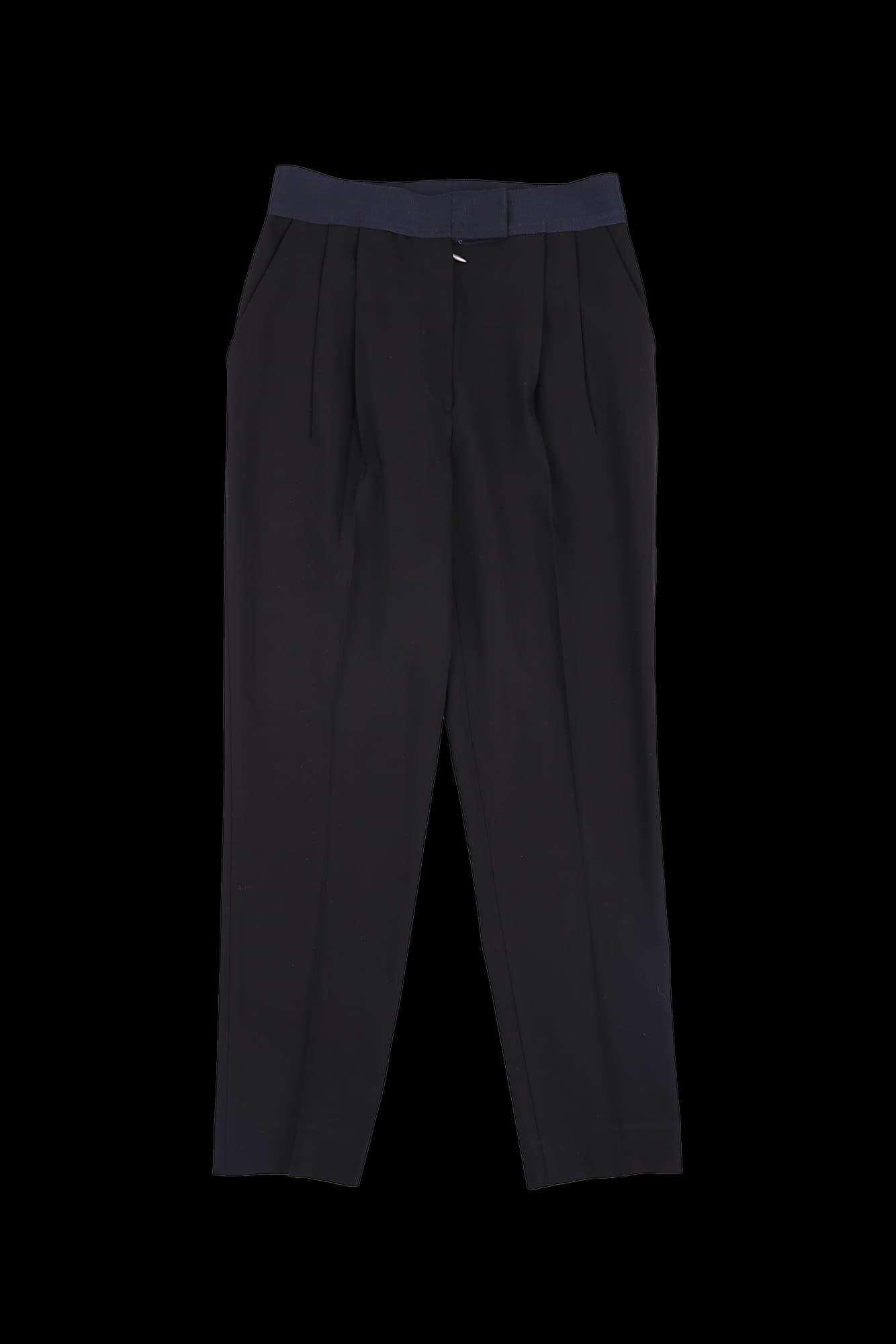 투턱 배색 팬츠