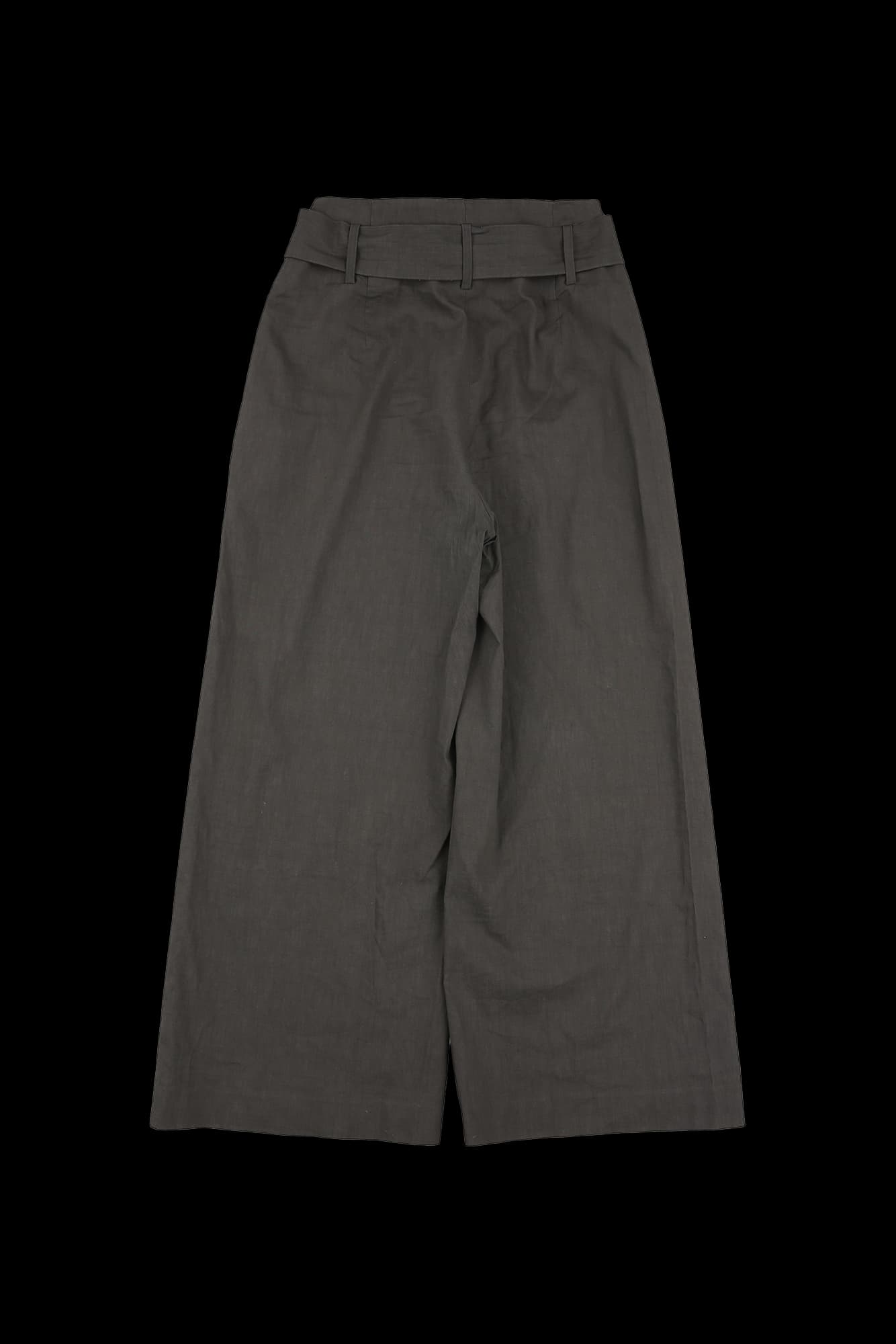 벨티드 린넨 팬츠