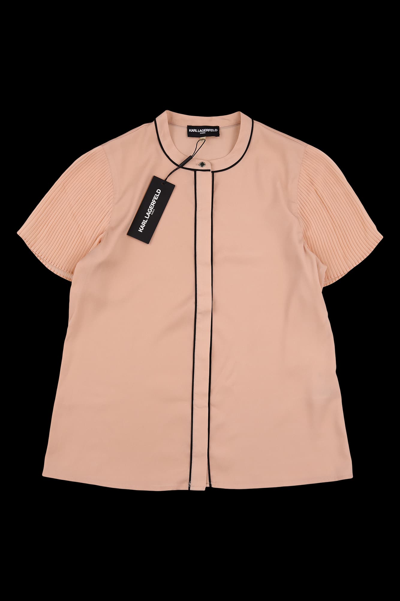 [새상품] 라운드 반팔블라우스