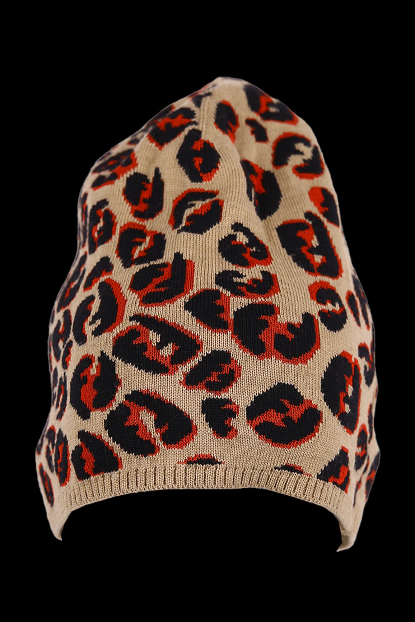 패턴 니트 비니