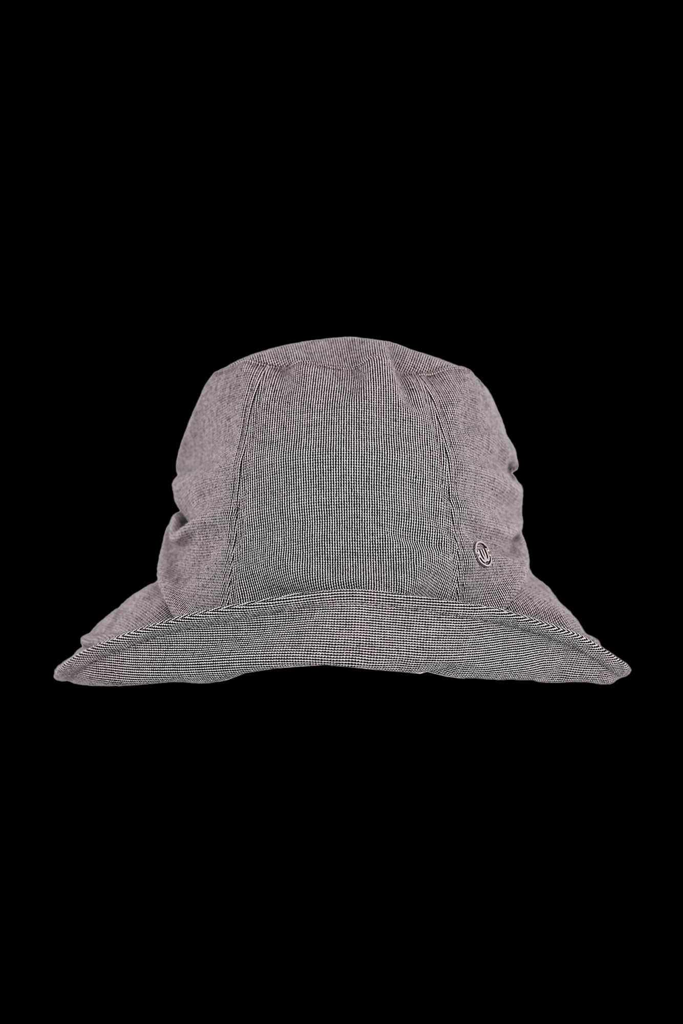 체크 리본 포인트 버킷햇