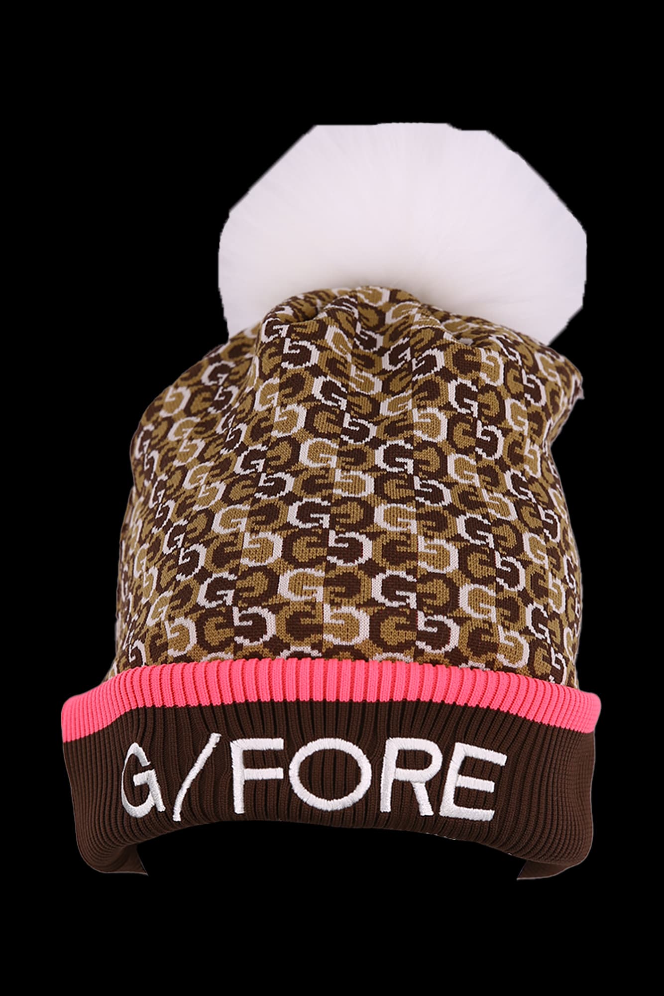  패턴무늬 폼 비니