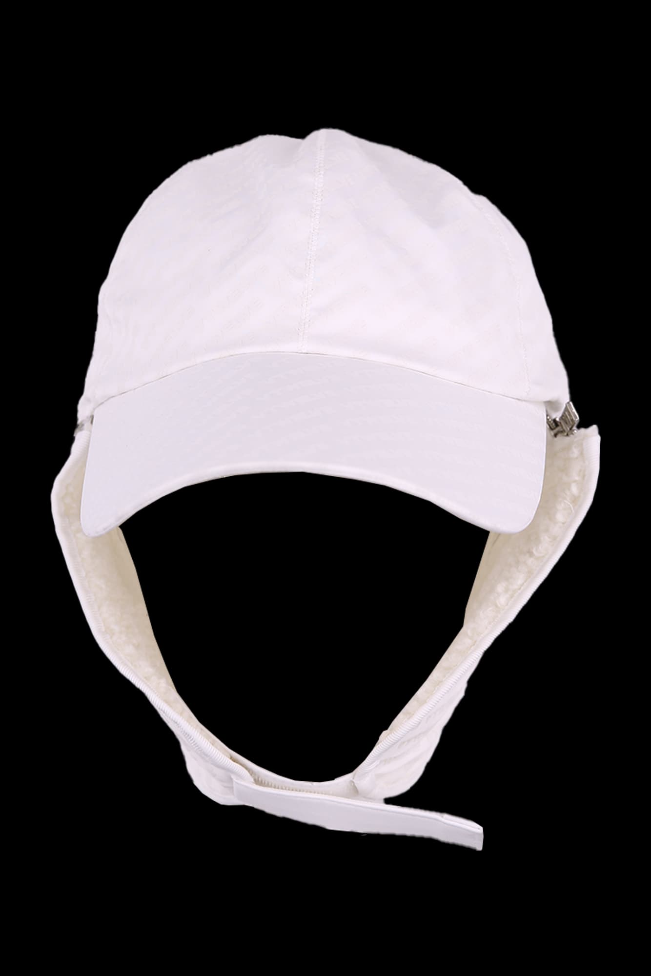 로고 패턴 털 볼캡 