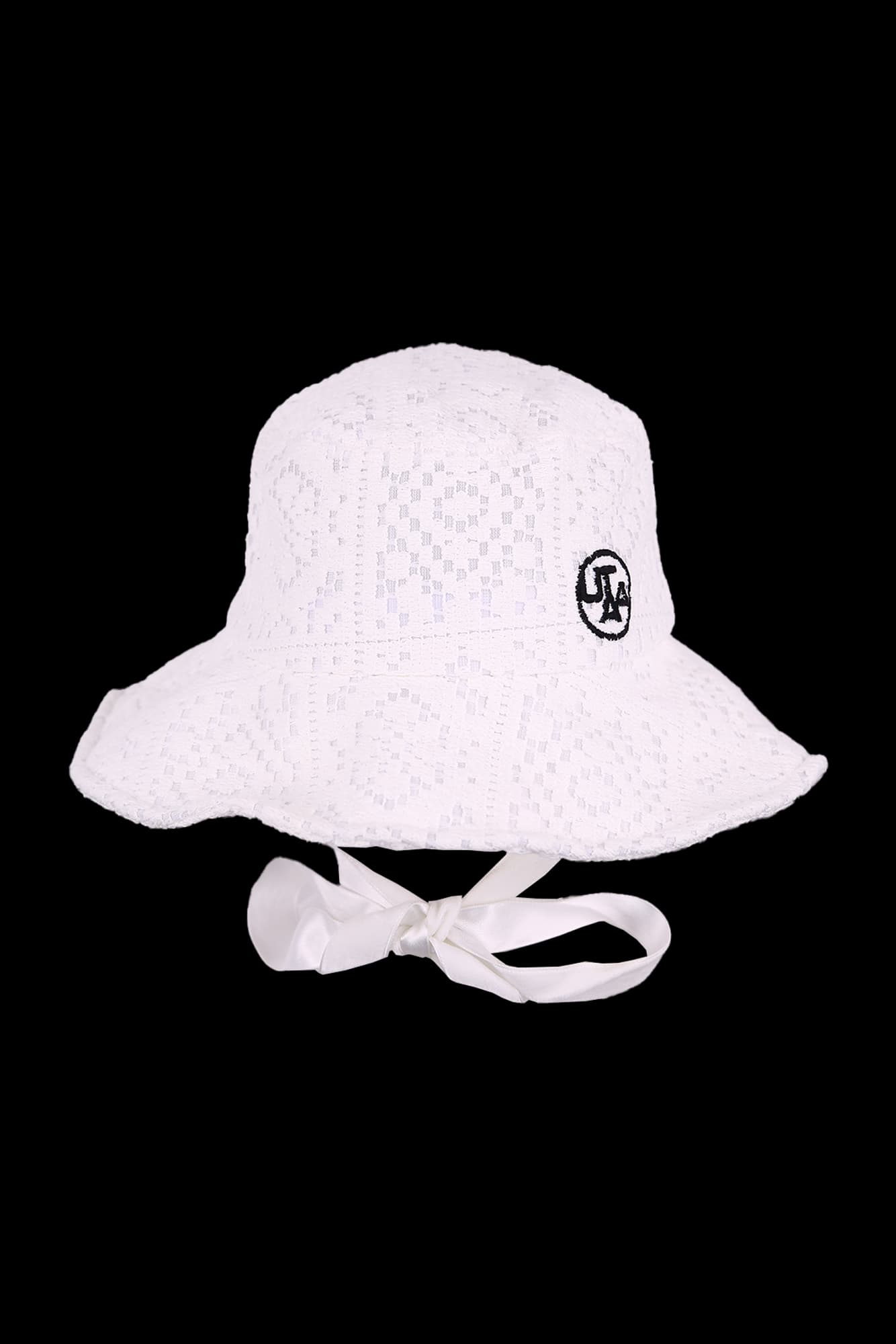 코튼 로고 버킷햇