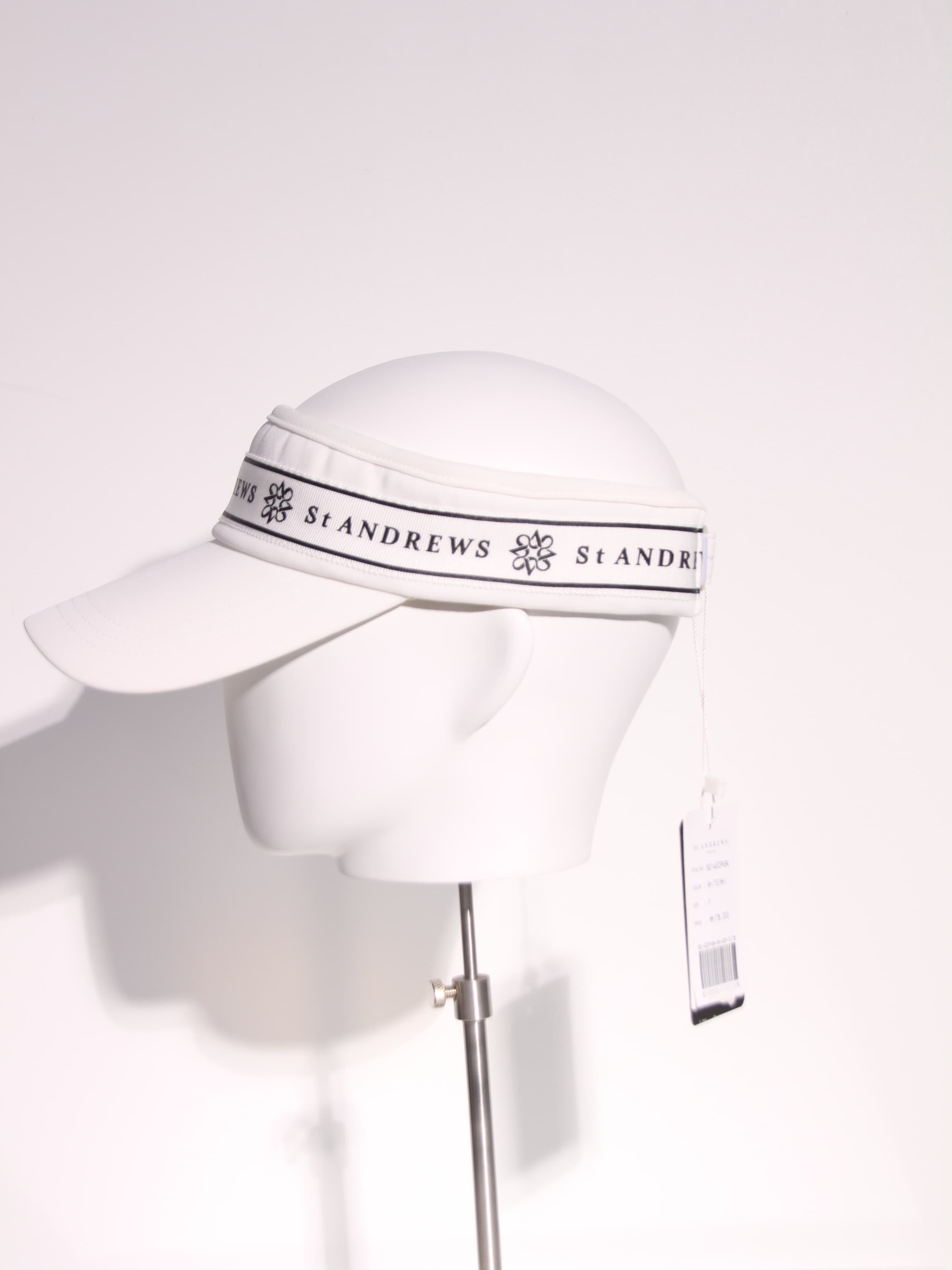 [새상품] 로고 라인 포인트 썬 캡