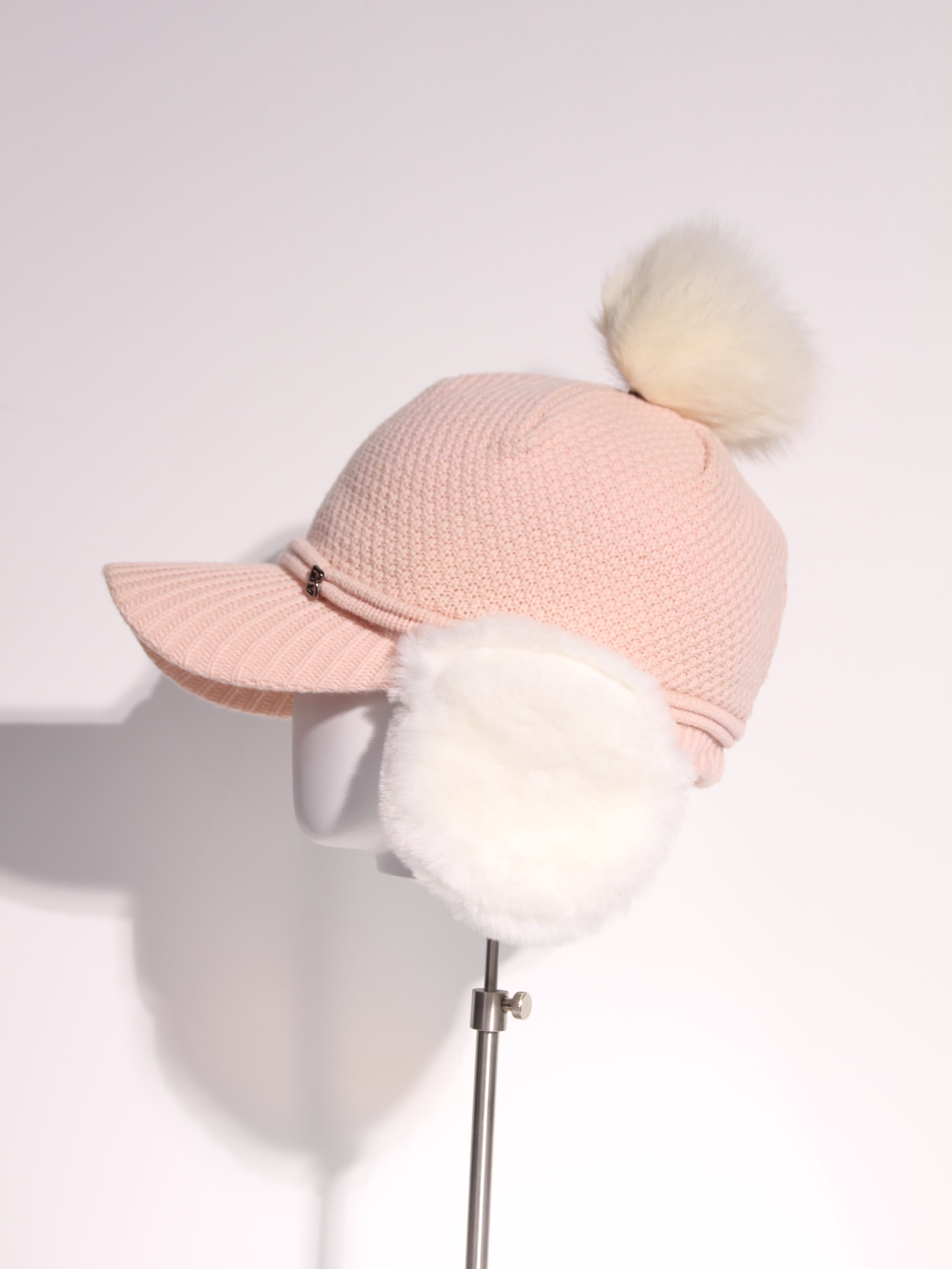 털 귀도리 모자