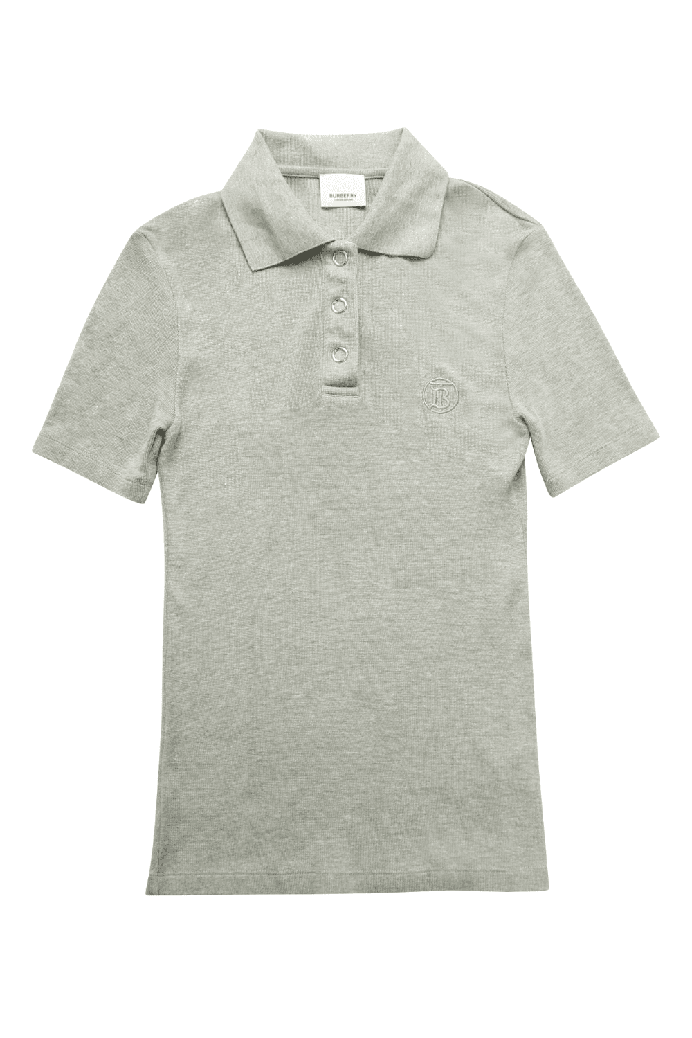 스냅 니트 카라 반팔