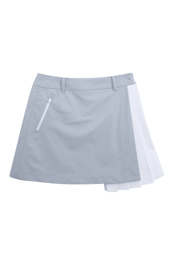 사이드 플리츠 인서트 스커트