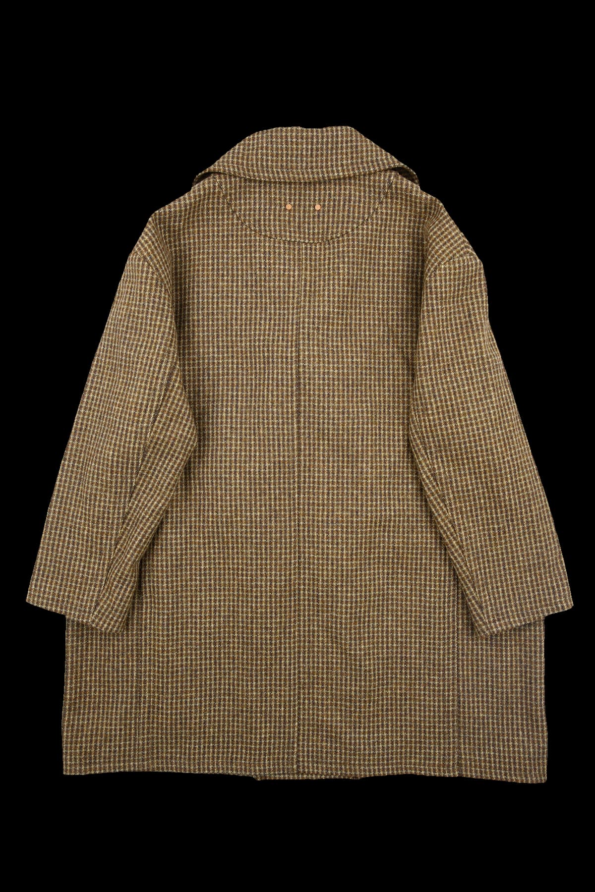 [남성] 울 체크 롱 코트