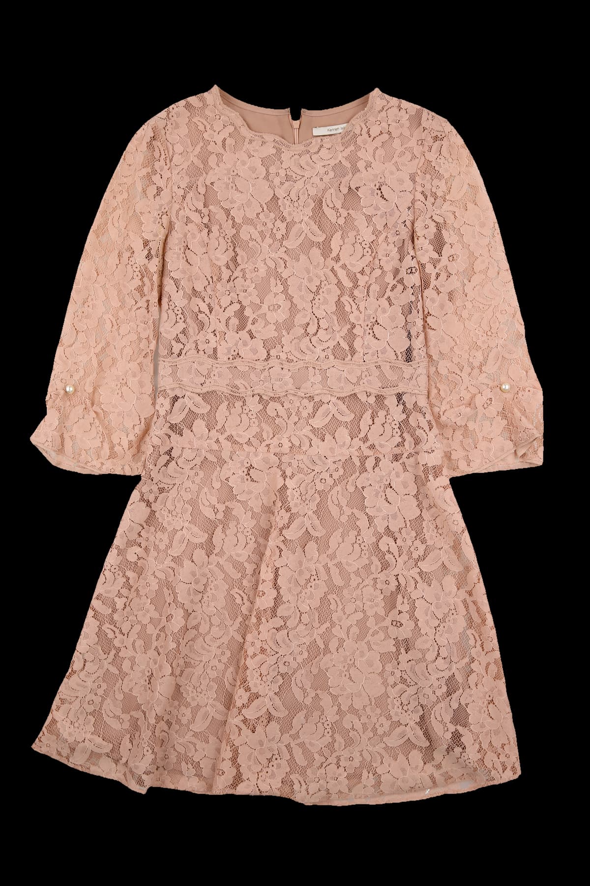 플라워 레이스 플레어 원피스