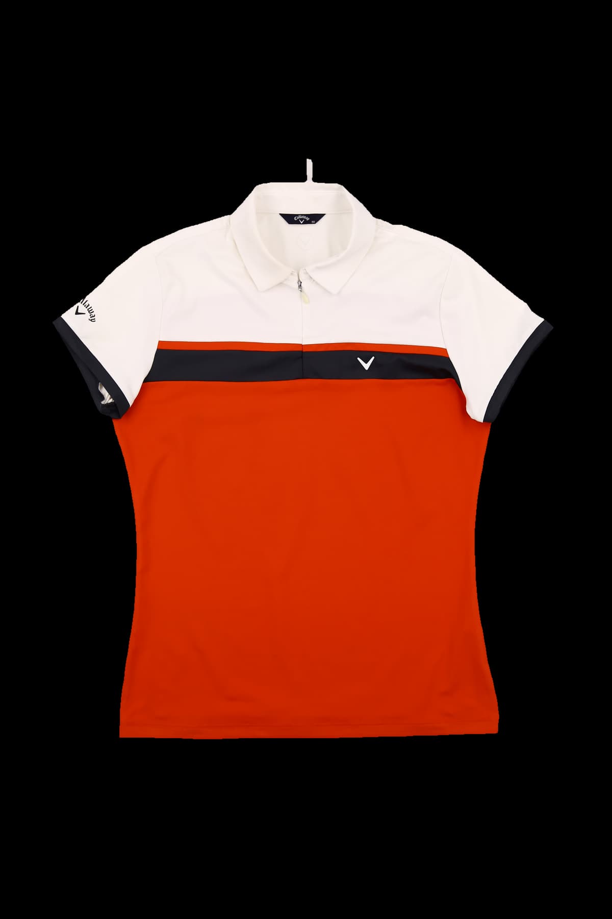 컬러 블록 카라 반팔 티셔츠