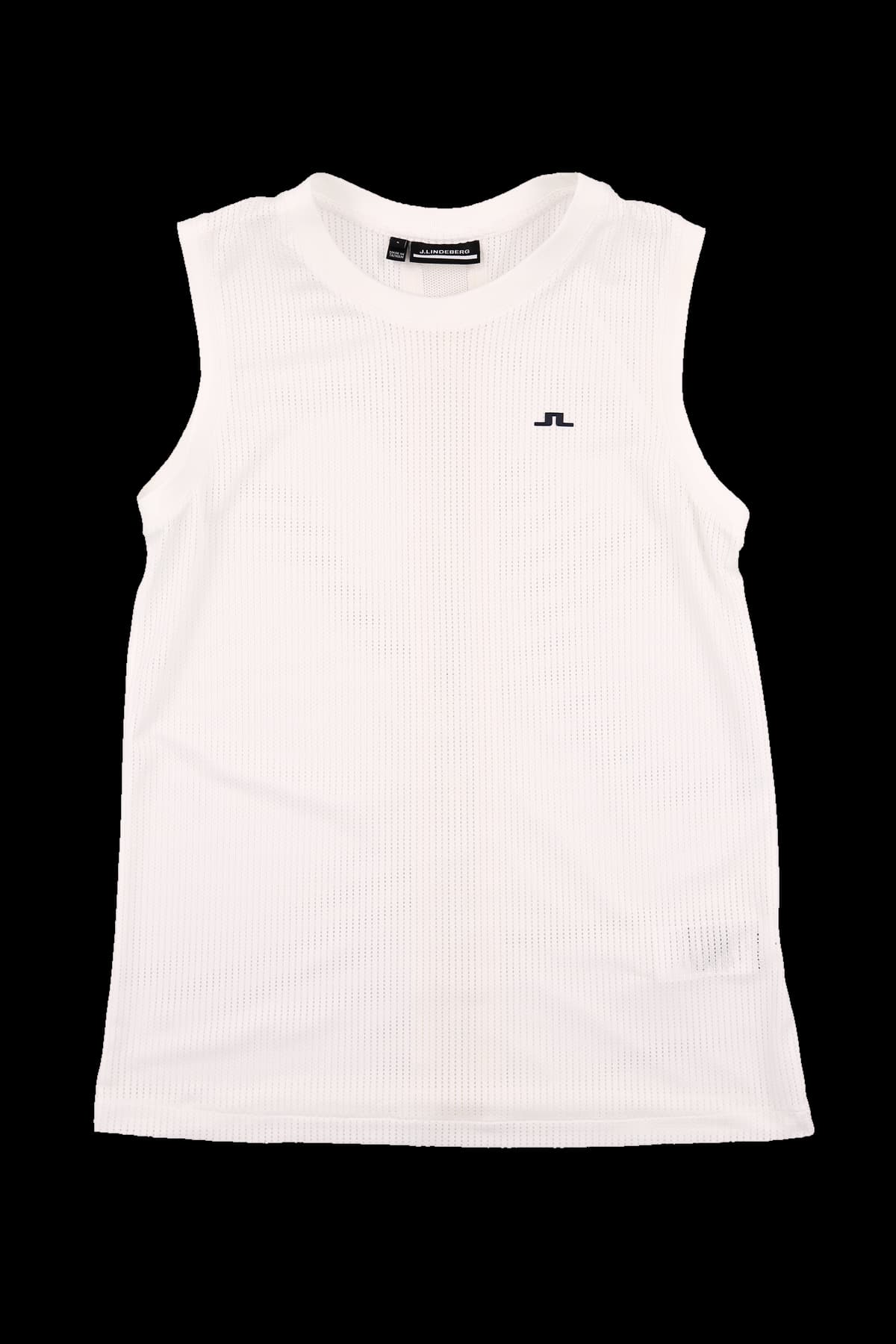 메쉬 슬리브리스 티셔츠