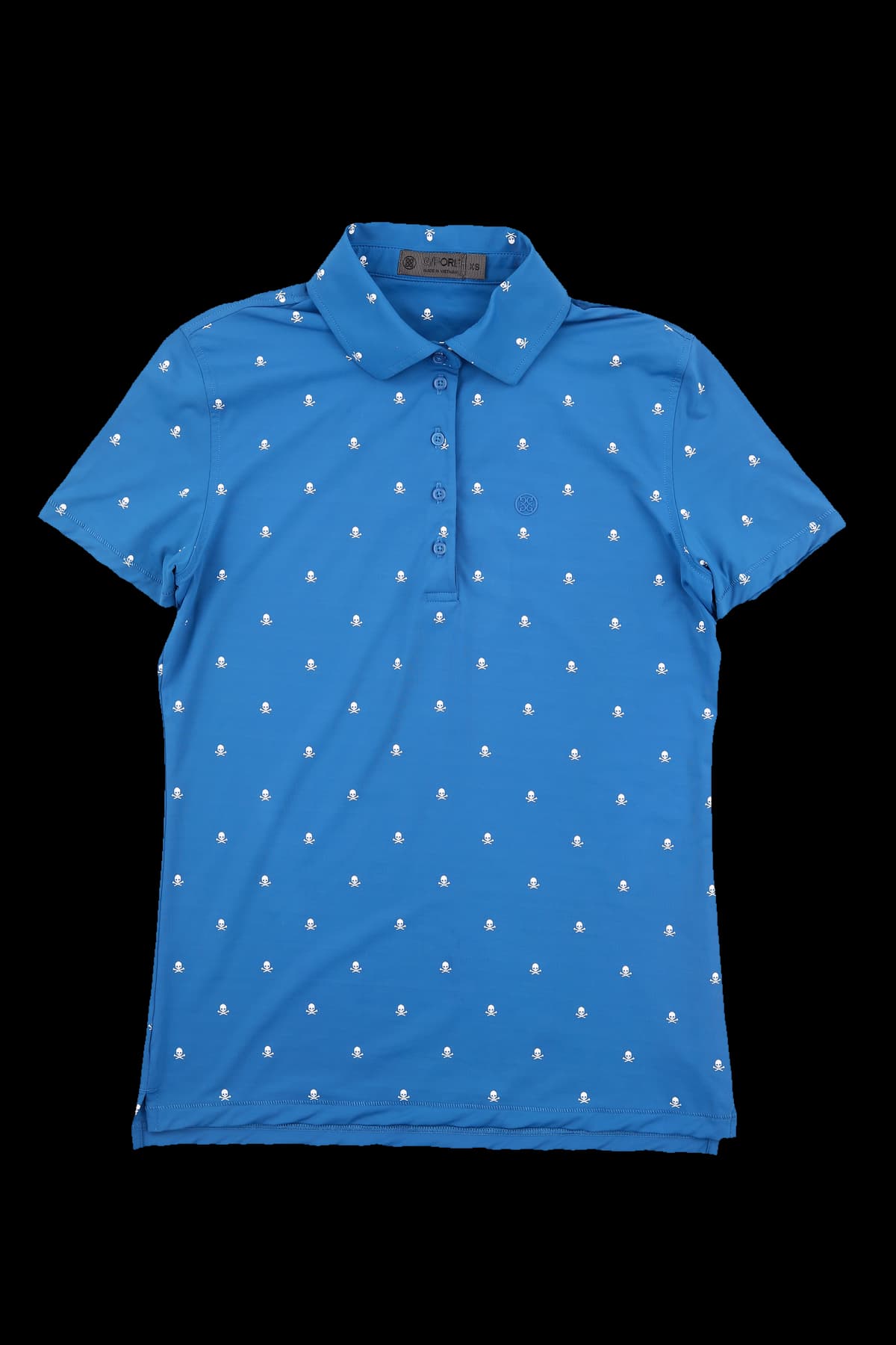 프린팅 패턴 카라 반팔 티셔츠