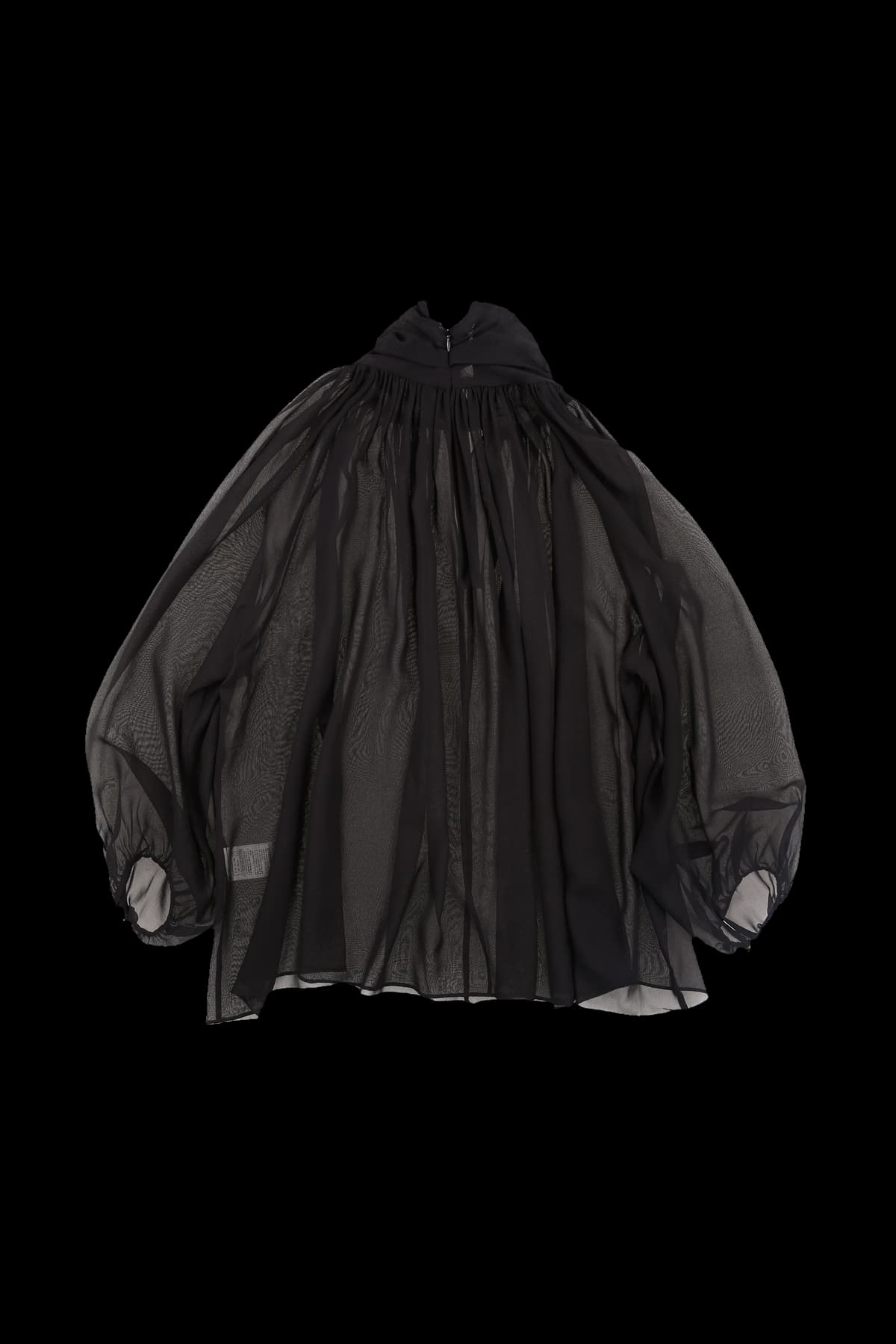 하이넥 블라우스