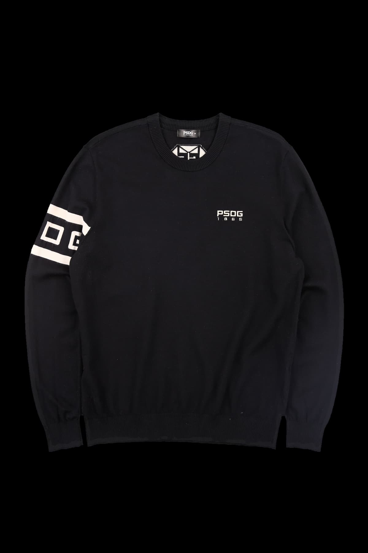 자수로고 긴팔니트