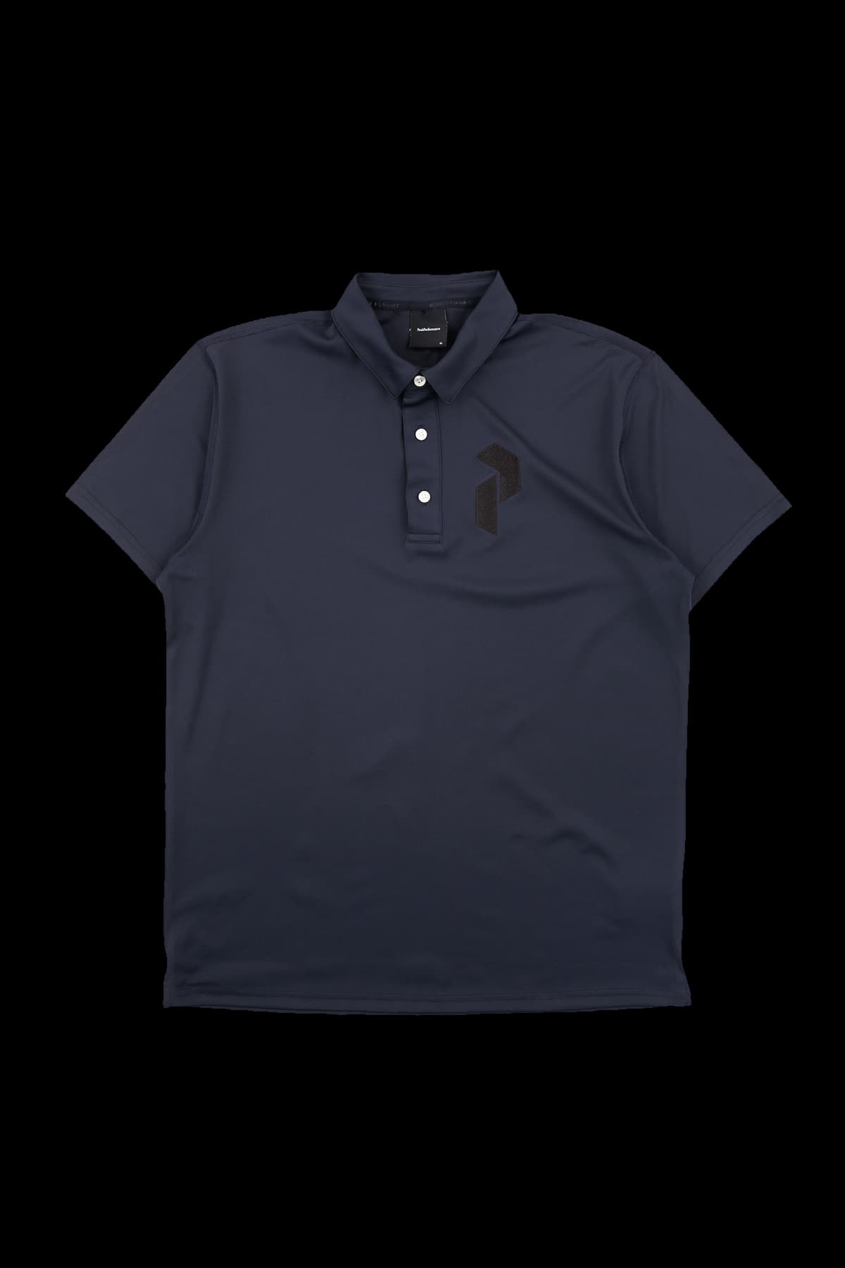 [남성] 로고 자수 카라 반팔 티셔츠