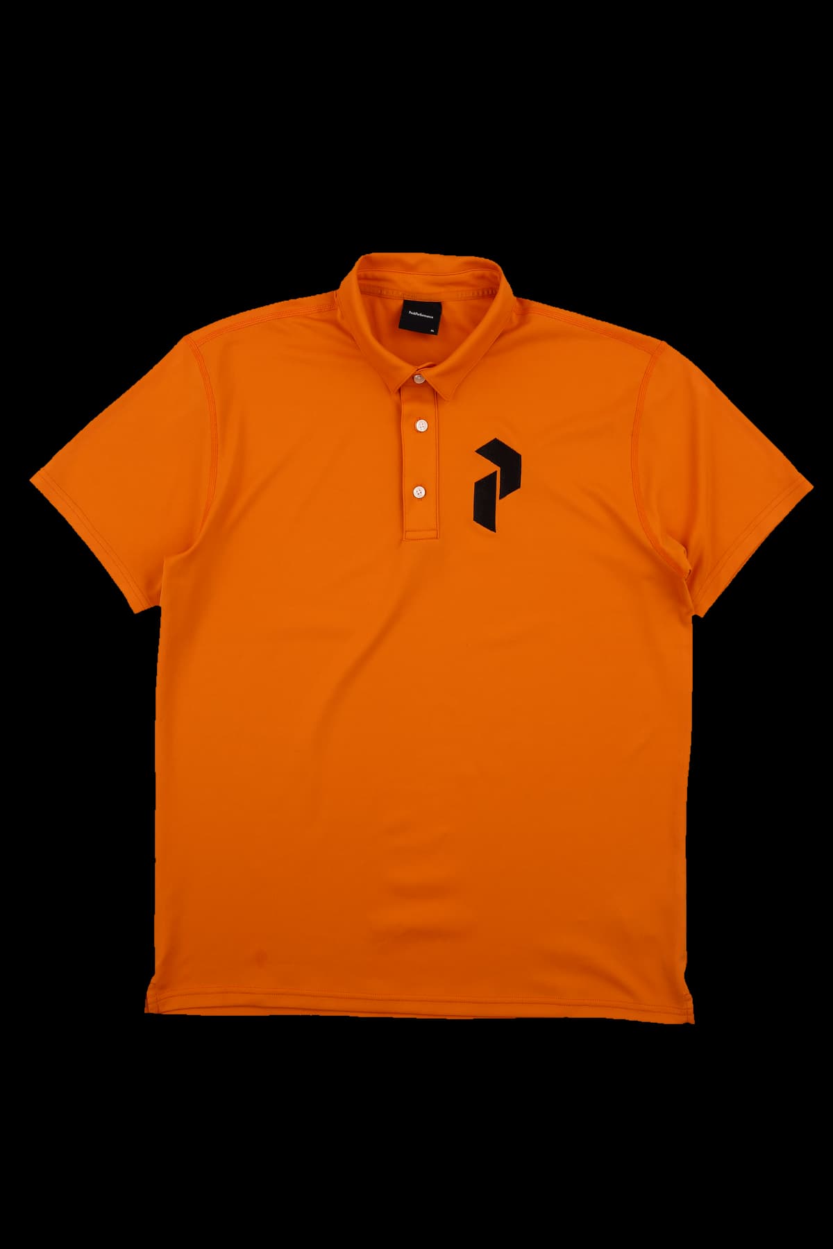 [남성] 로고 자수 카라 반팔 티셔츠