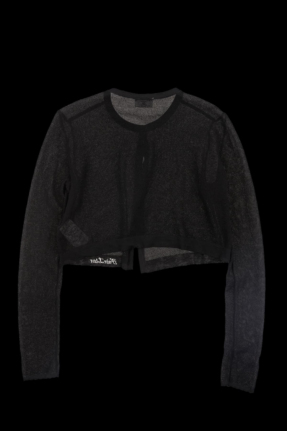 [2024] 펄 버튼 시스루 크롭 가디건