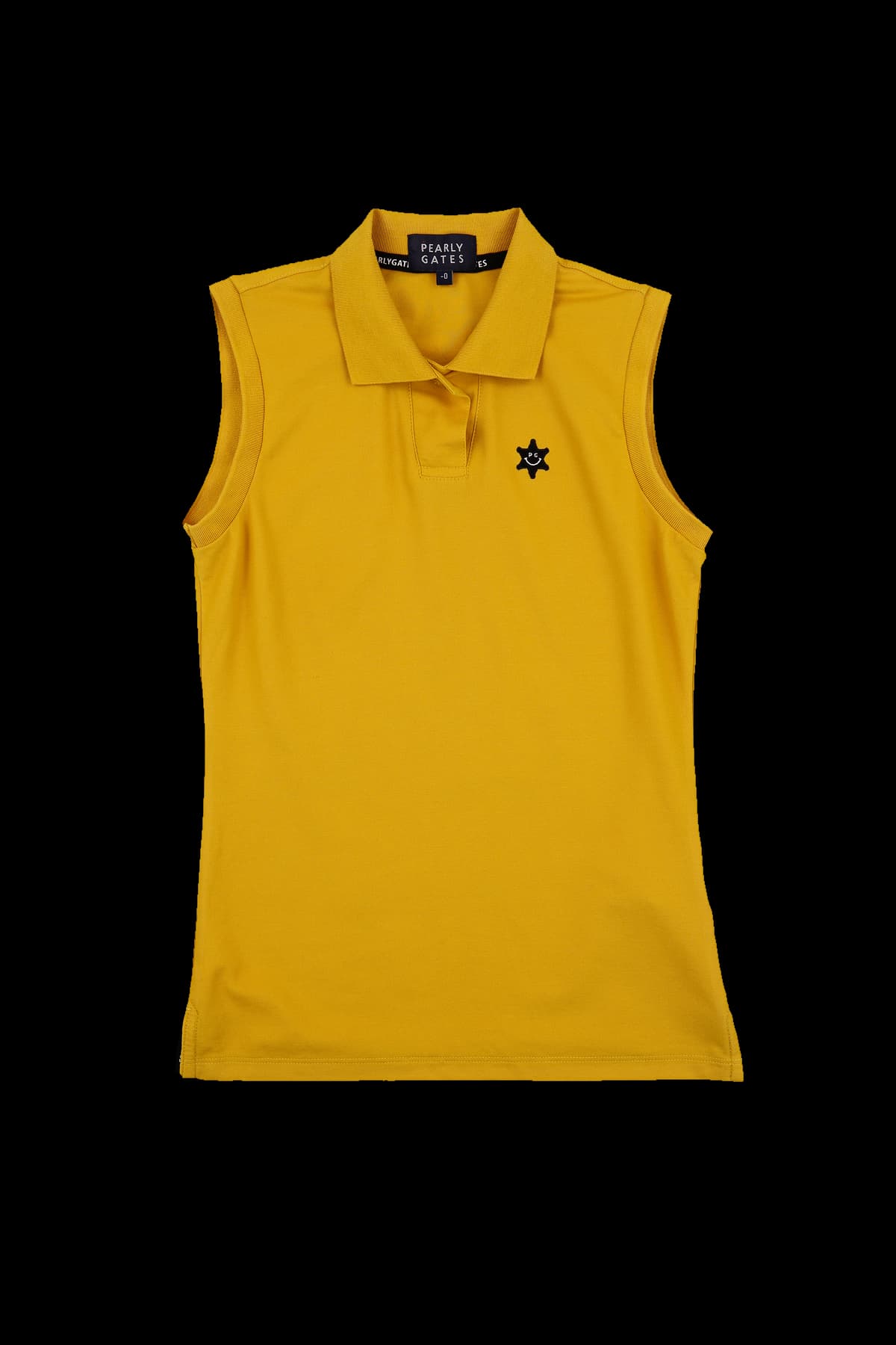 로고 프린팅 카라 슬리브리스 티셔츠