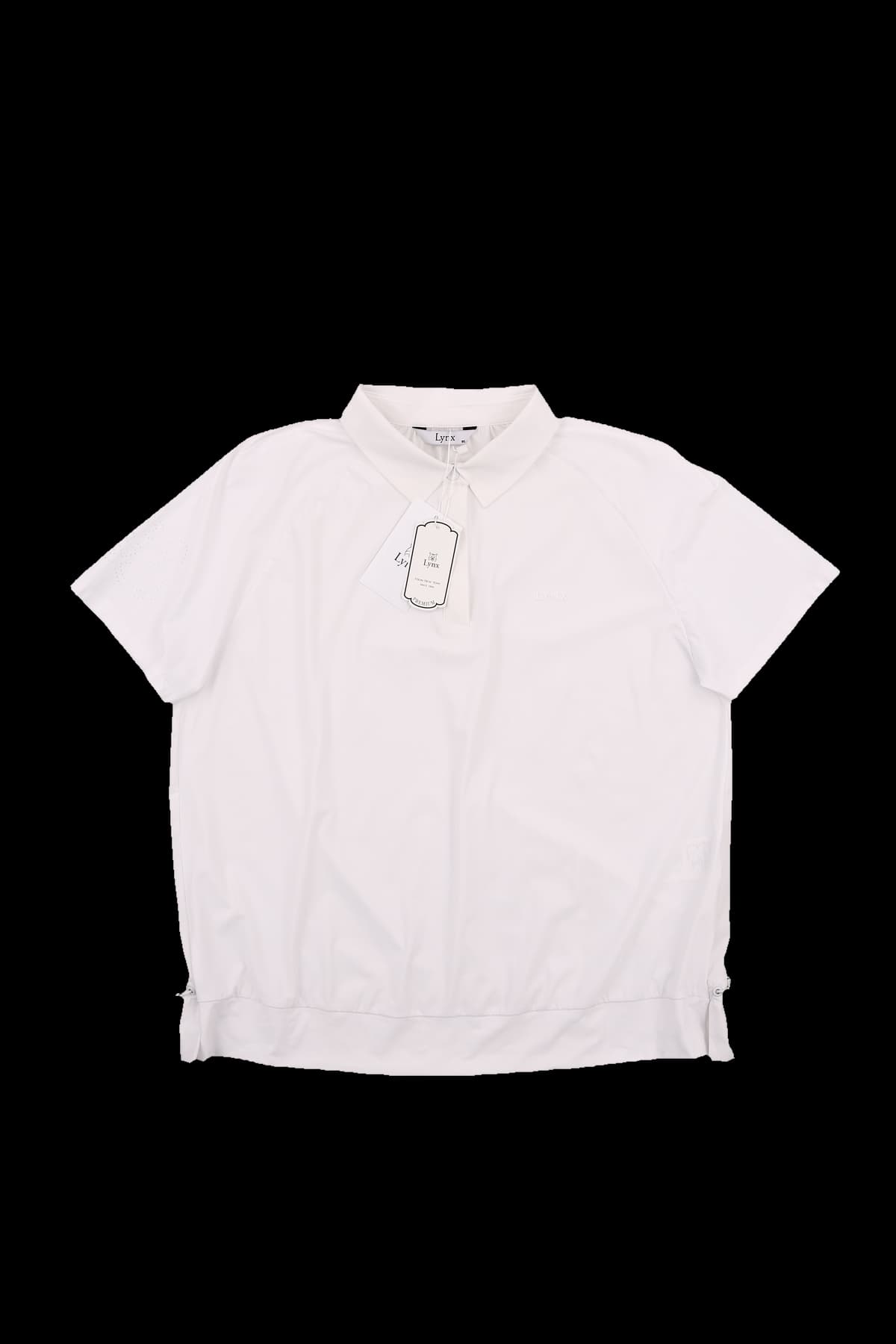 [새상품][2024] 우븐 배색 카라 반팔 티셔츠