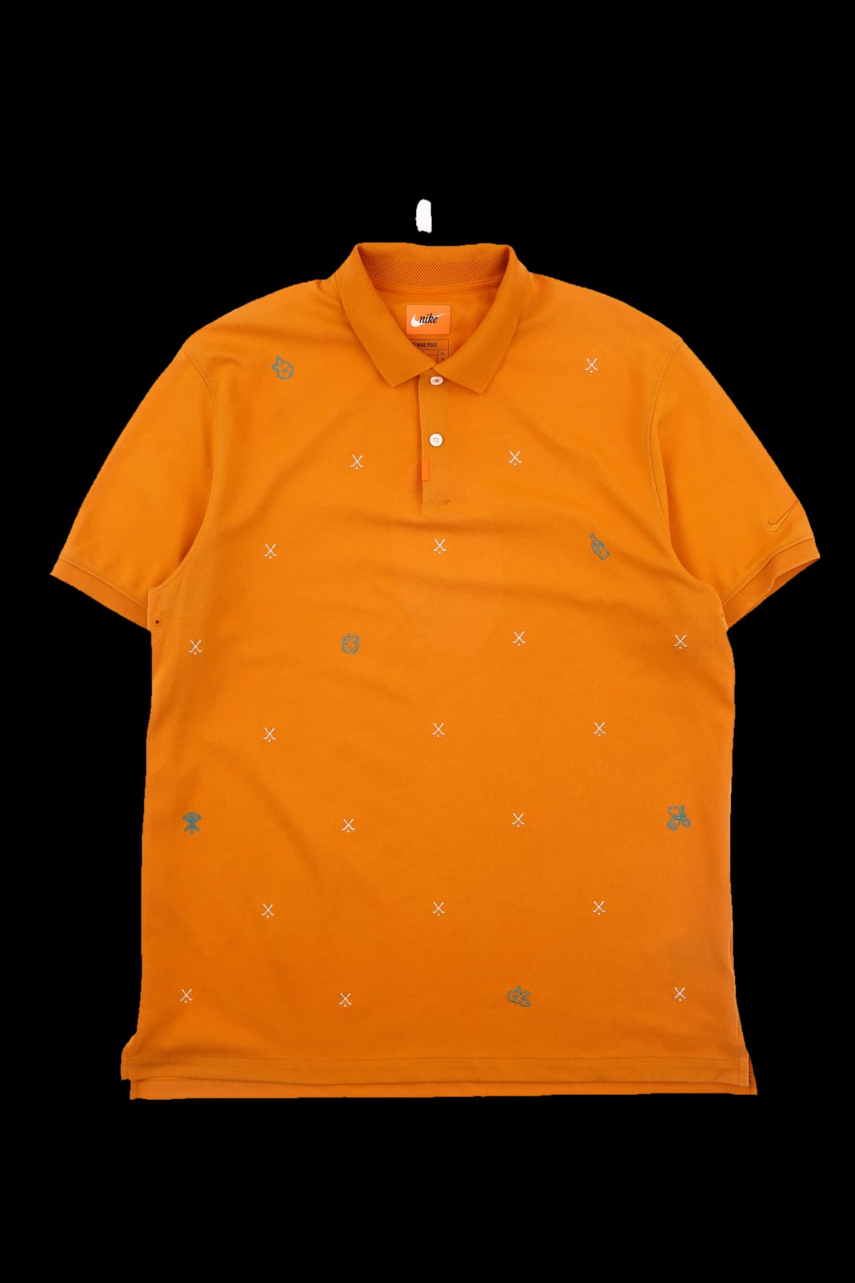 [남성] 자수 반팔 카라티