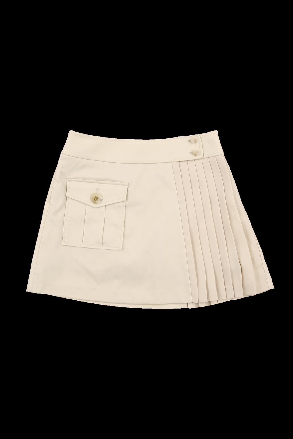 포켓 플리츠 스커트