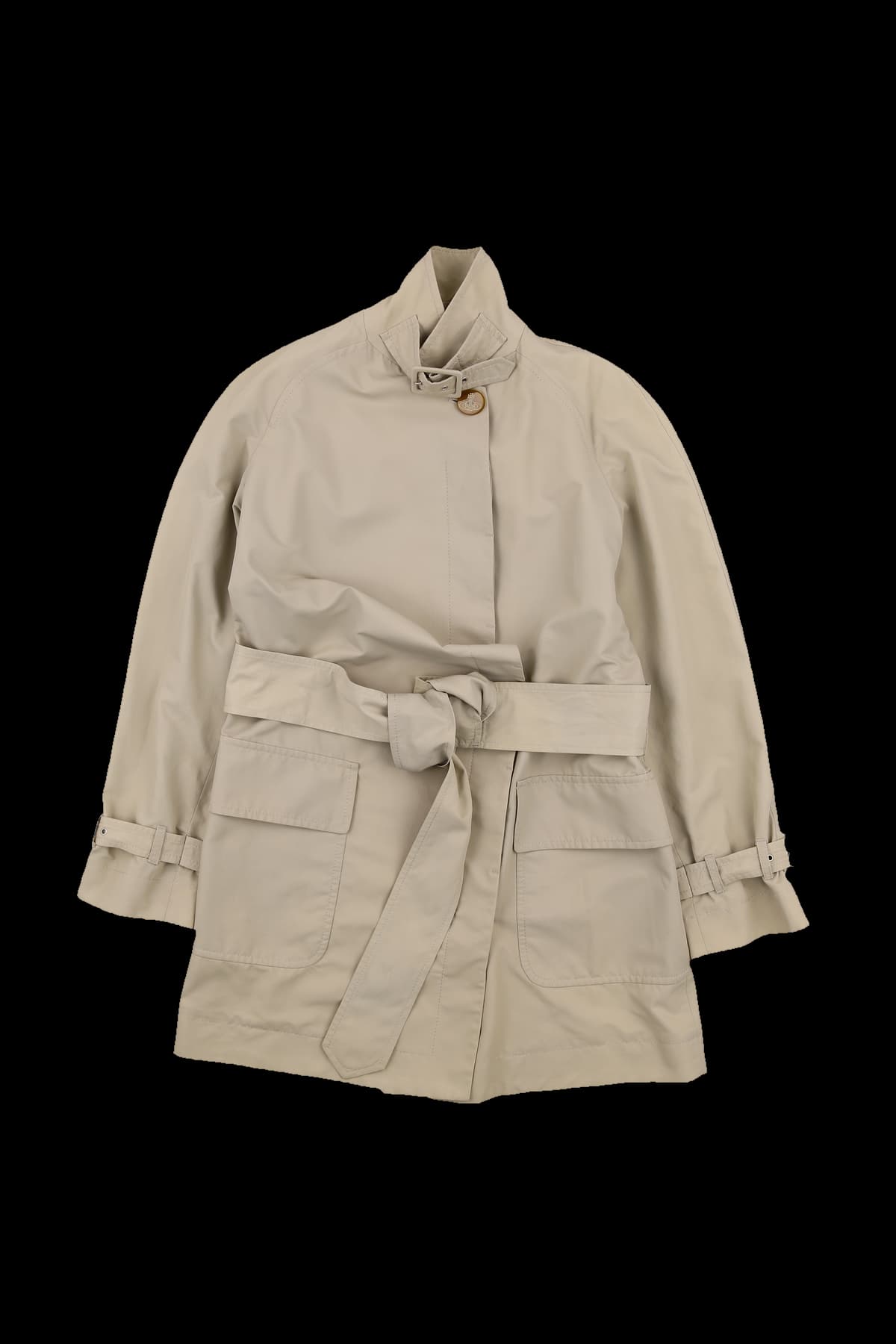 더블 버튼 트렌치코트