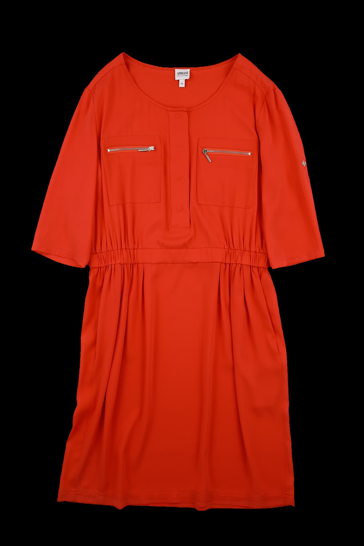 포켓 롤업 원피스