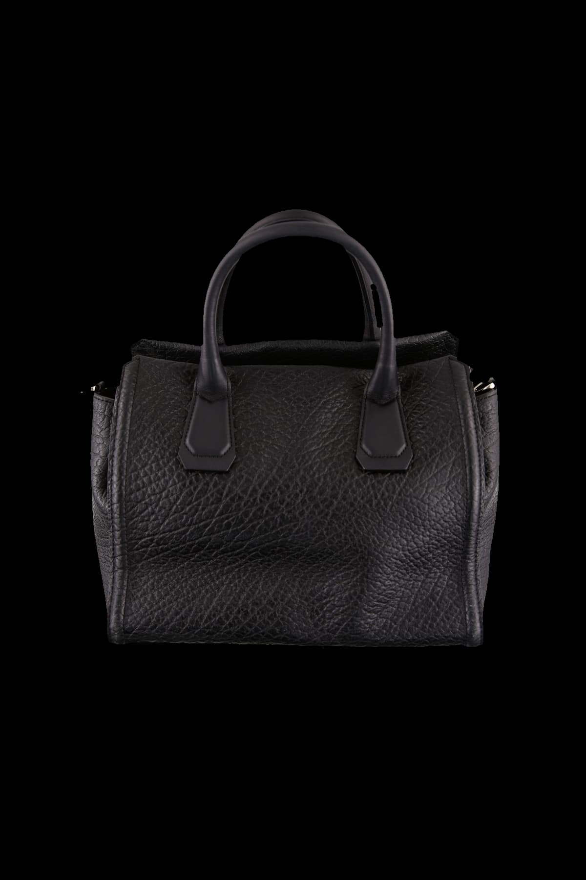 레더 스퀘어 토트백