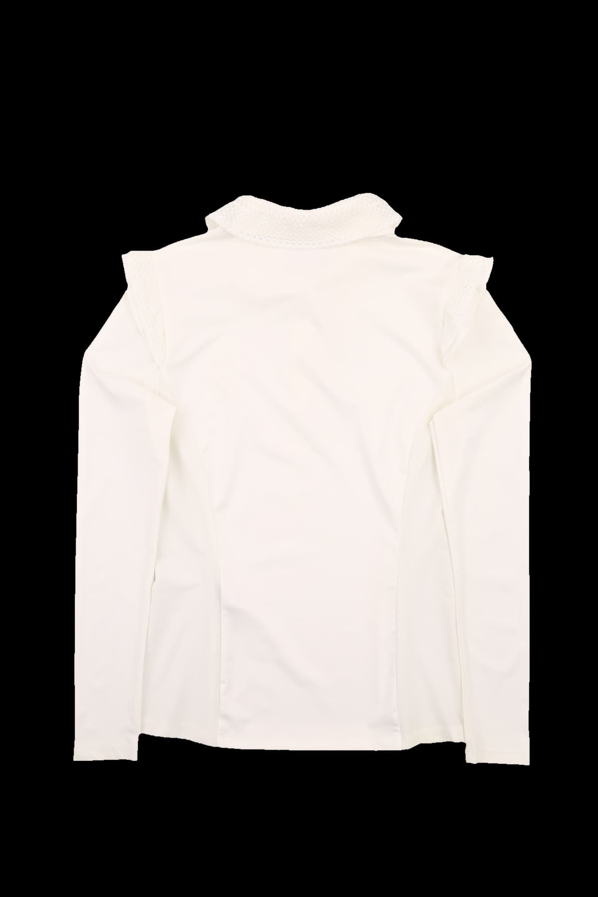 레이스 카라 매쉬 긴팔 티셔츠