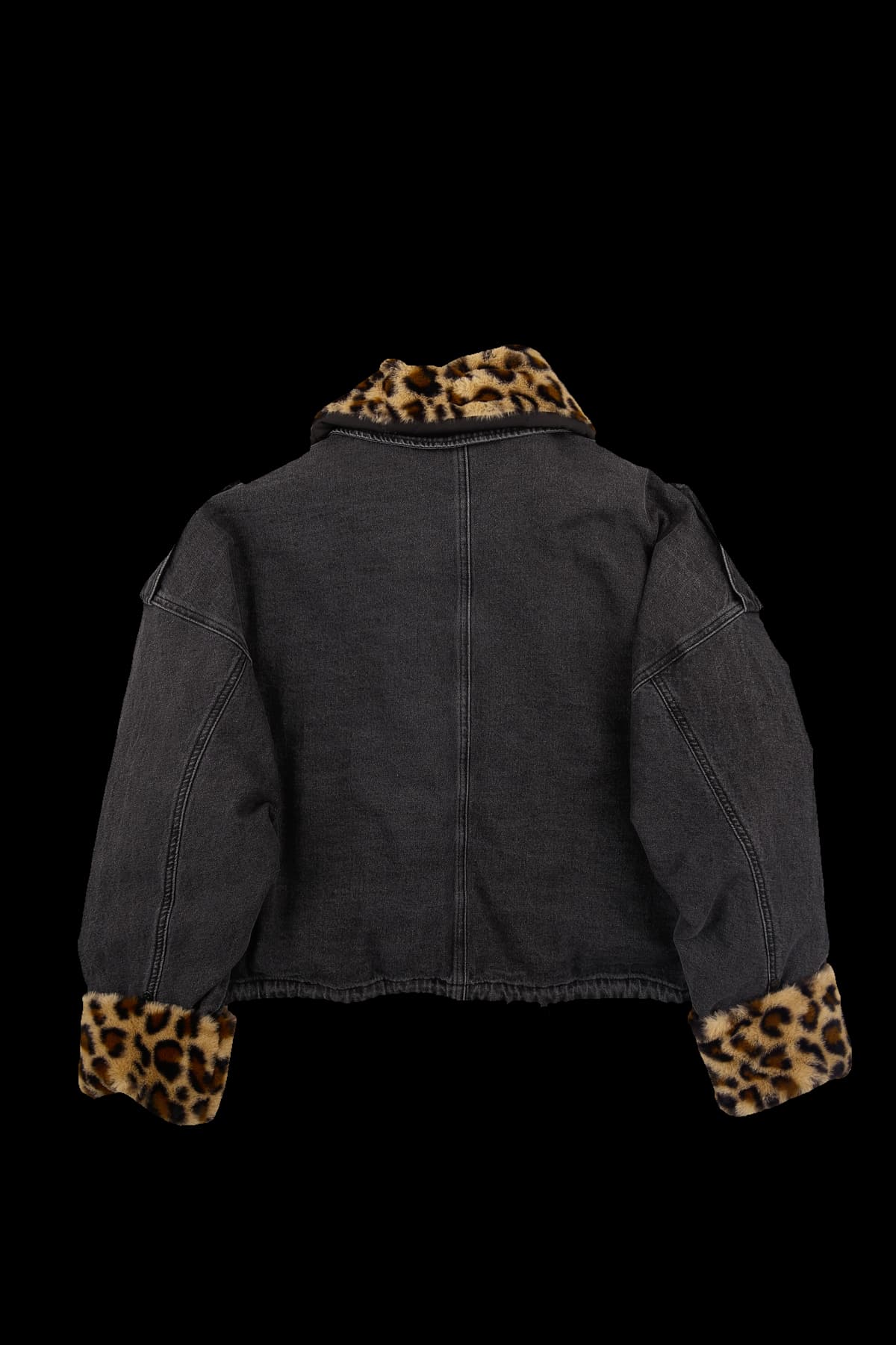 호피무늬 데님자켓