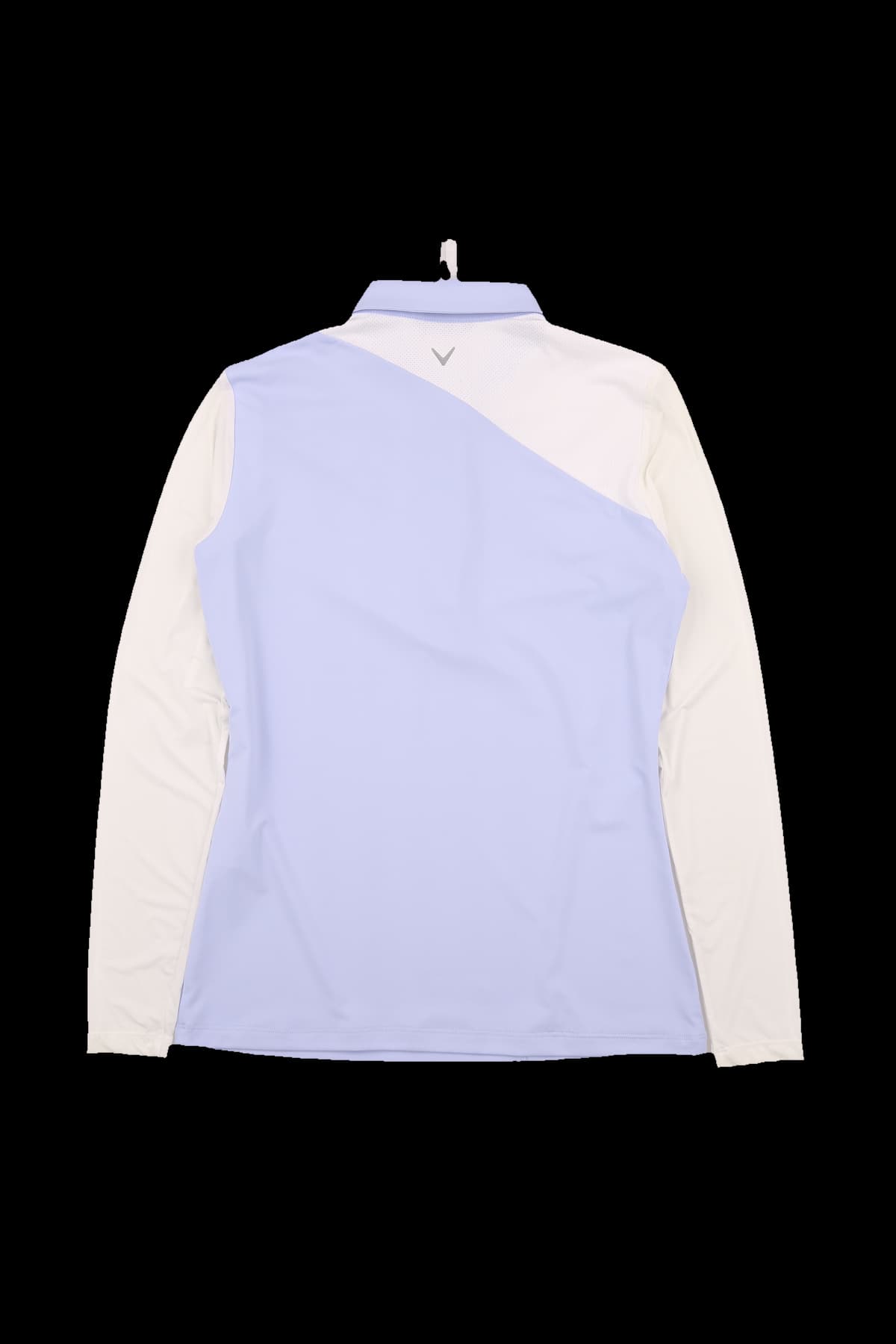 배색 펀칭 긴팔 티셔츠