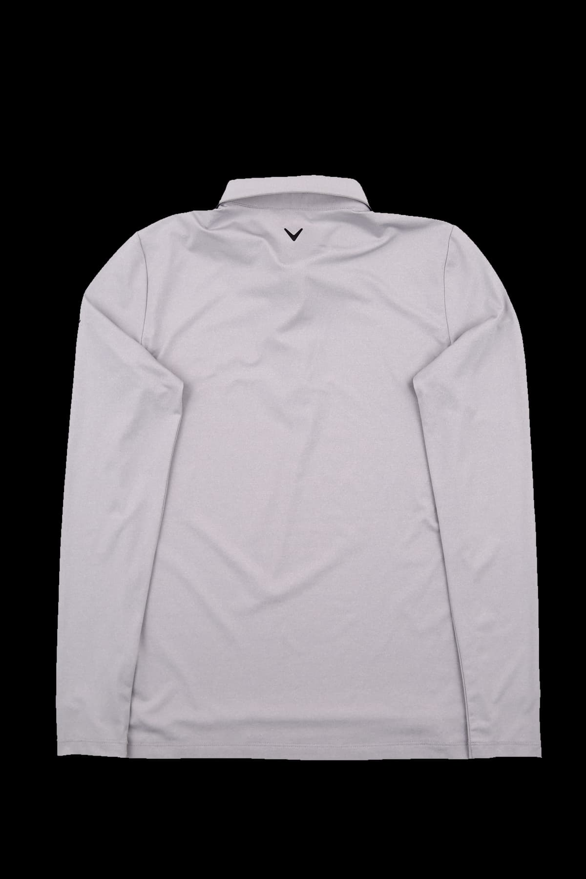 라인 배색 긴팔 카라 티셔츠