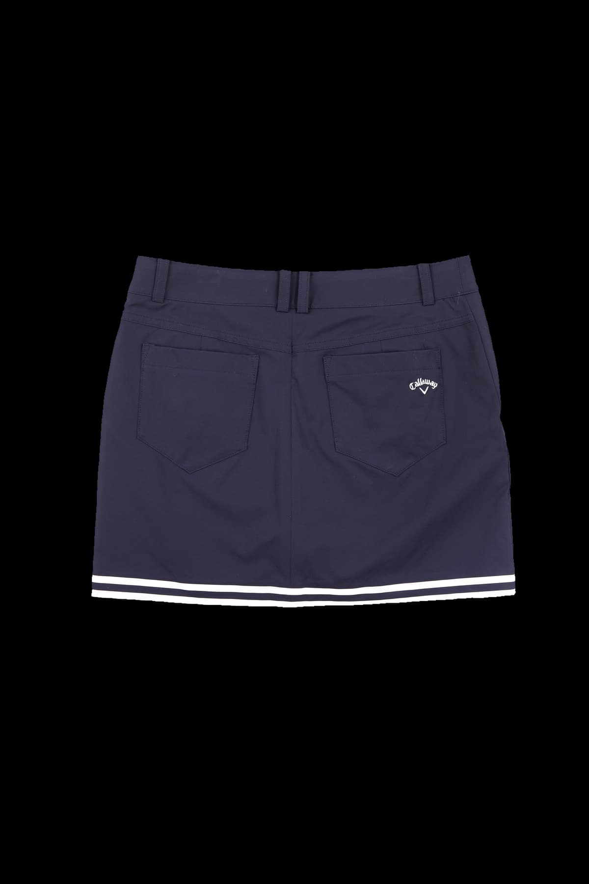 배색 라인 스커트