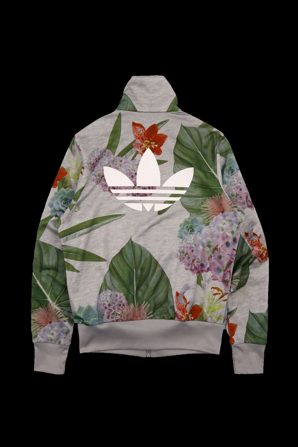 패턴 로고 집업 자켓