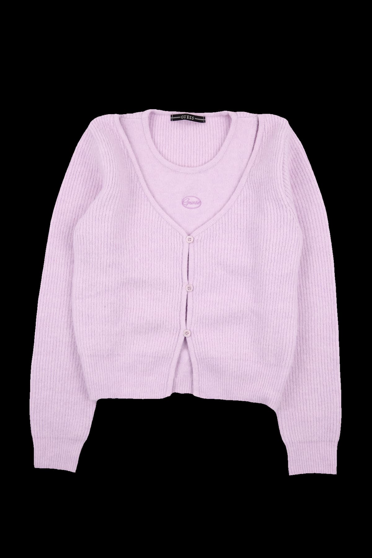 레이어드 니트 가디건