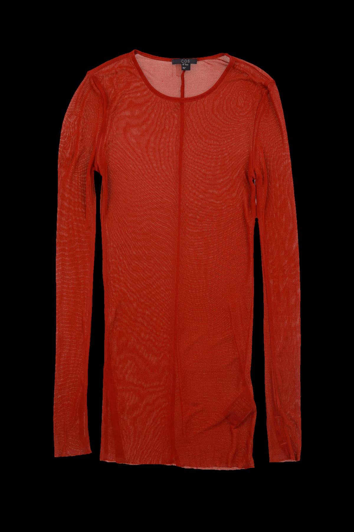 시어 라운드 긴팔 티셔츠