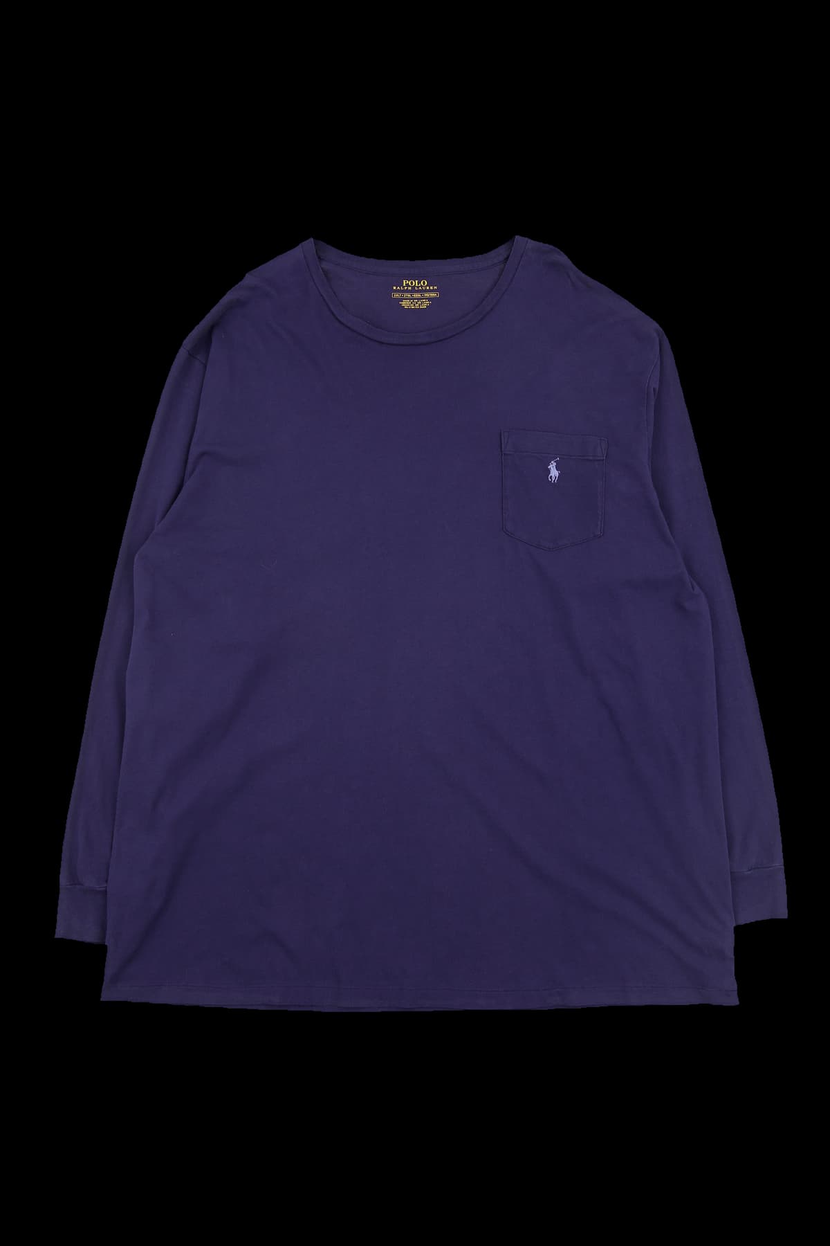 [남성] 로고 포켓 라운드 긴팔 티셔츠