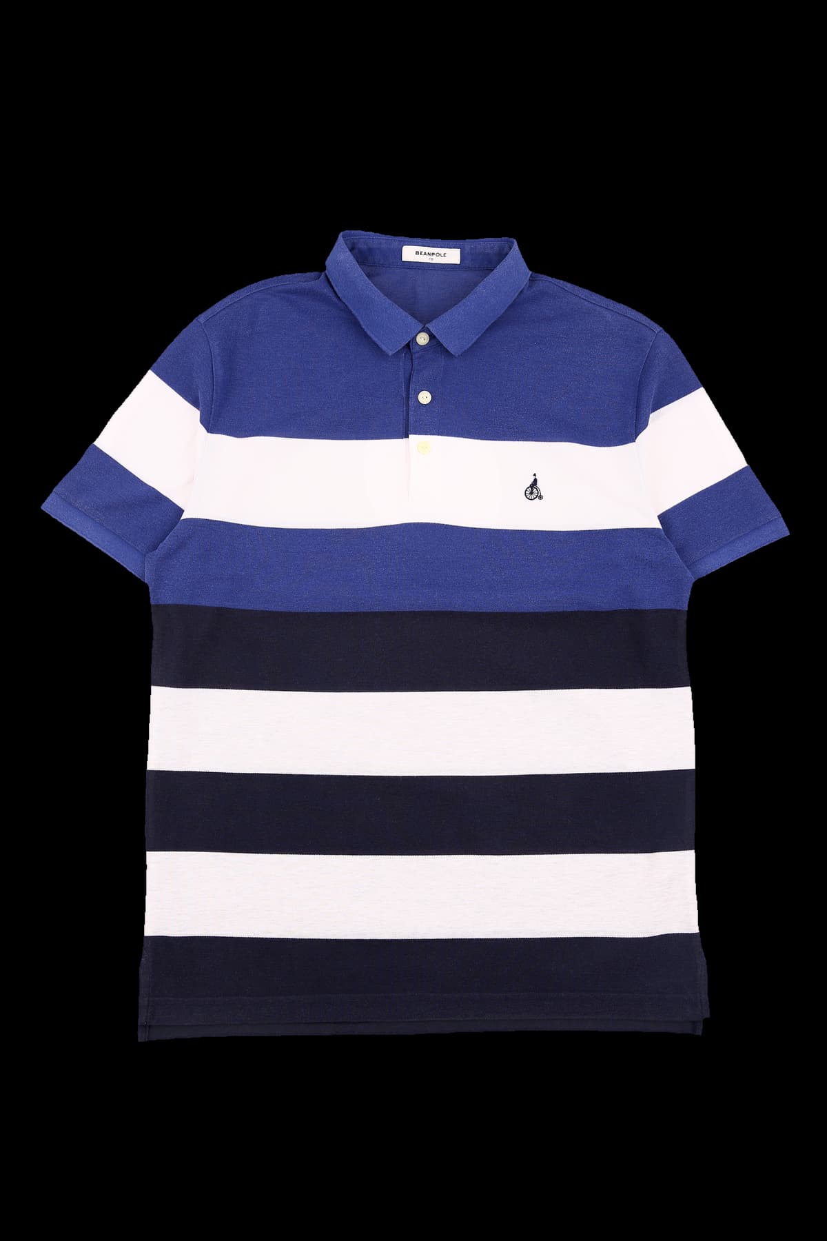 [남성] 스트라이프 반팔 카라티