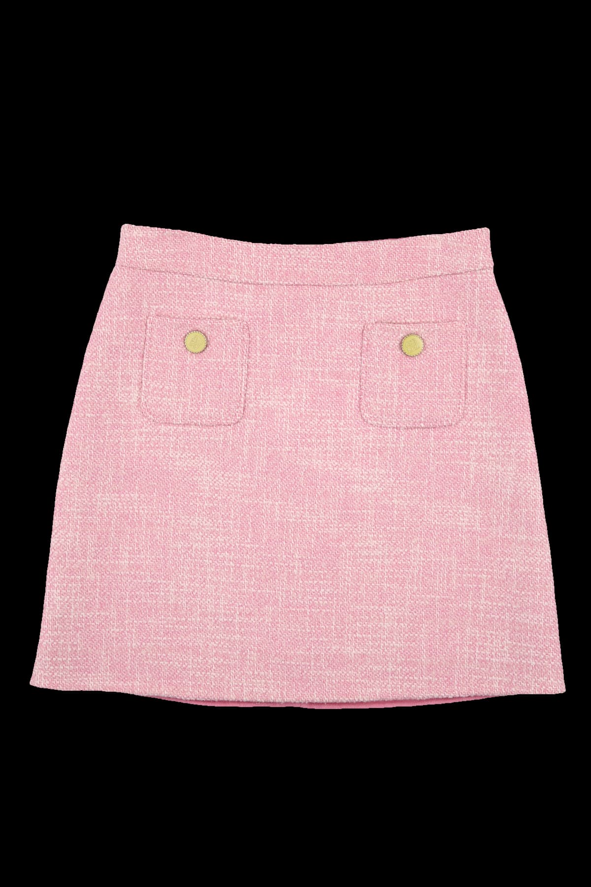 컬러 믹스 울 스커트