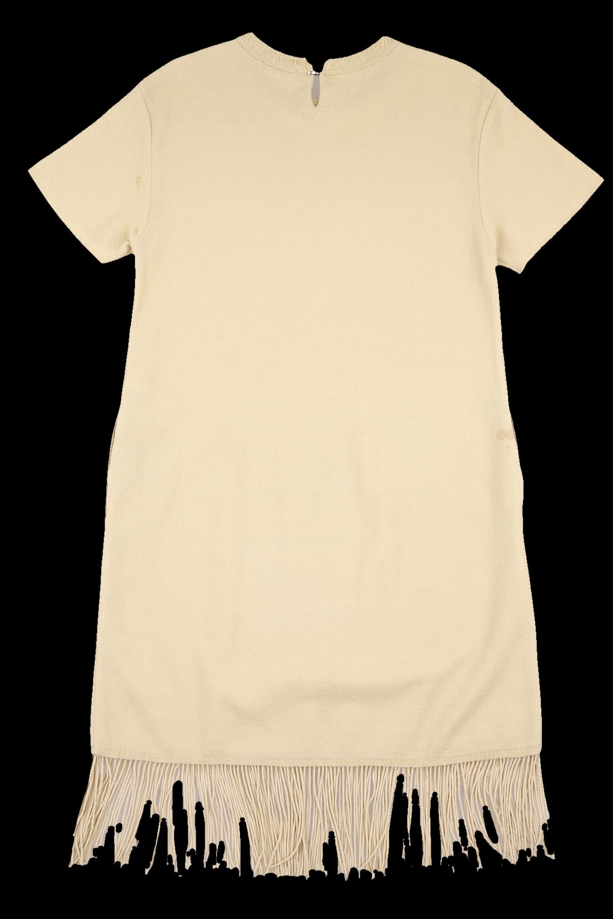 프린지 반팔 니트 원피스