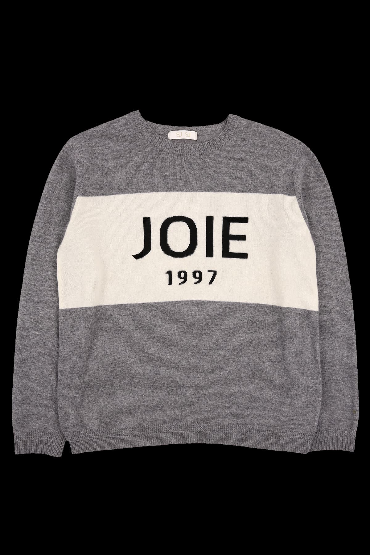 배색 라운드 니트