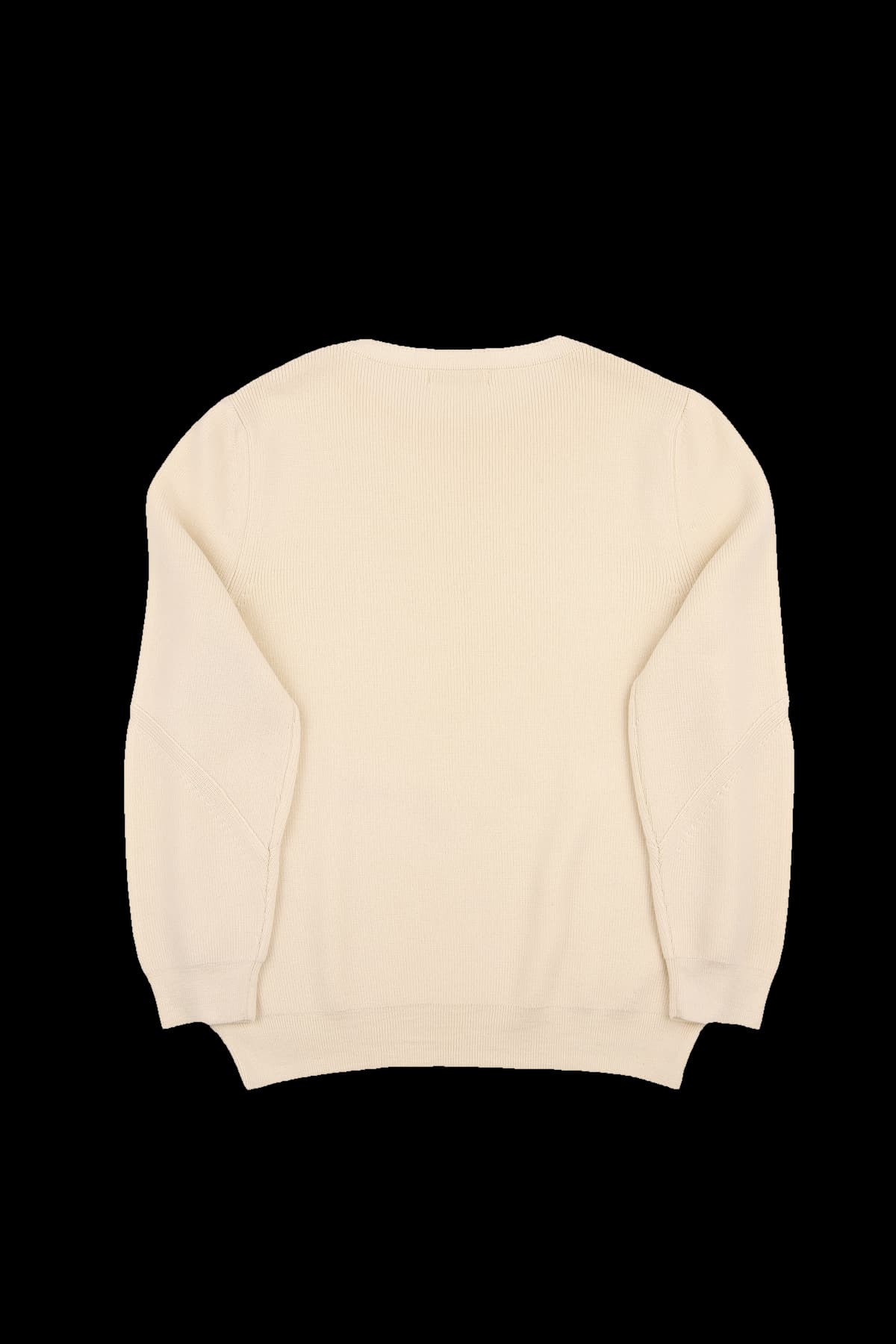 로고 자수 레터링 라운드 니트