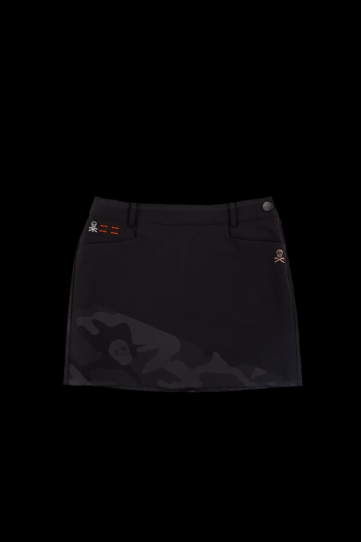 카모플라주 사선 패턴 스커트