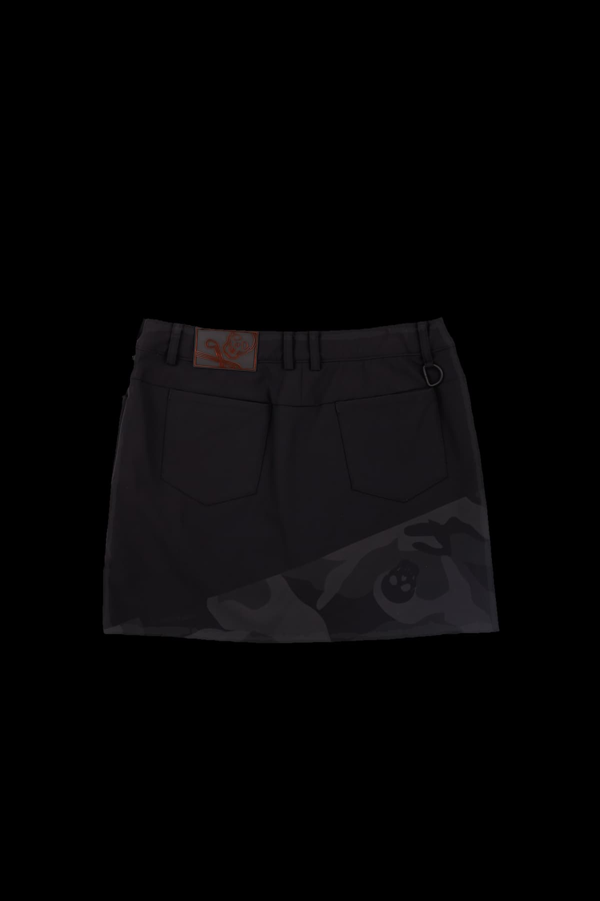 카모플라주 사선 패턴 스커트