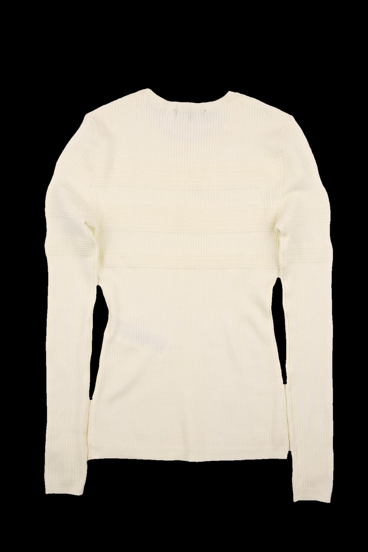 골지 라운드 긴팔 니트